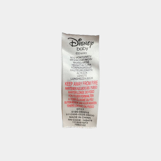 Dunkelblaue Fleecehose mit Mickey-Motiv für Kinder, 9-12 Monate – label