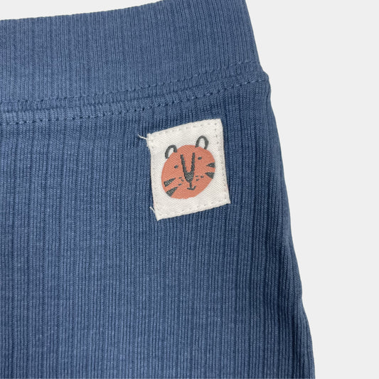 Blaue Leggings für Babys mit Tiermotiv – detail