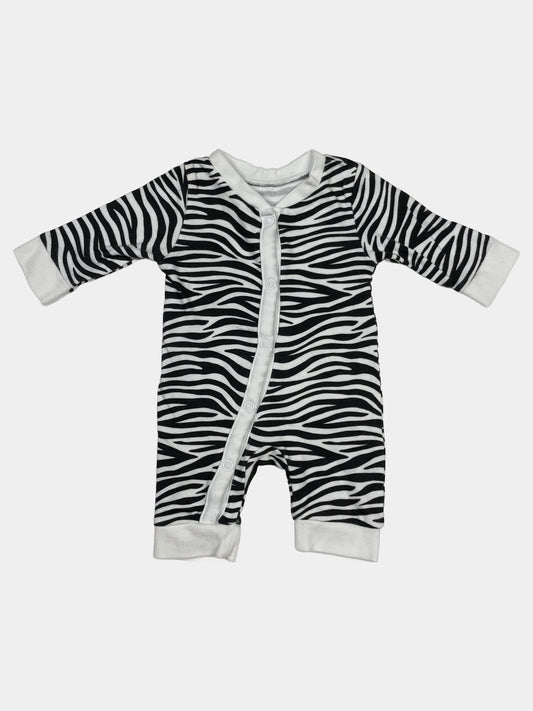 Zebra Overall mit Druckknöpfen von George – front