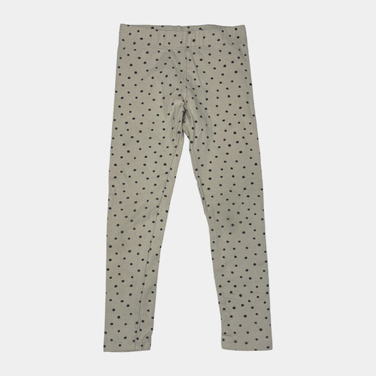 Beige Leggings mit Punktemuster und elastischem Bund in Größe 3–4 Jahre (ca. 104) – front