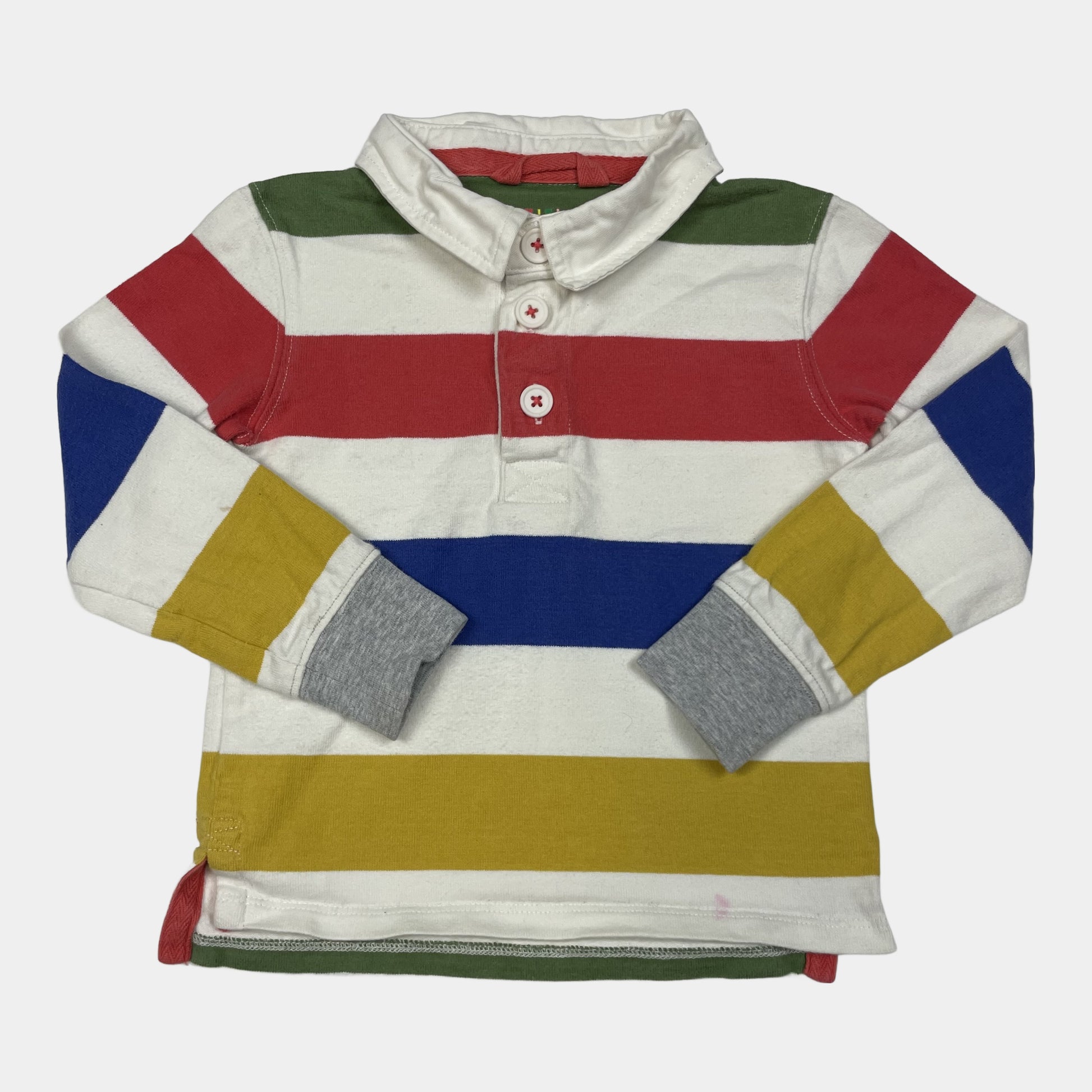 Mehrfarbiger Baumwoll-Pullover mit Streifenmuster für Kinder – front