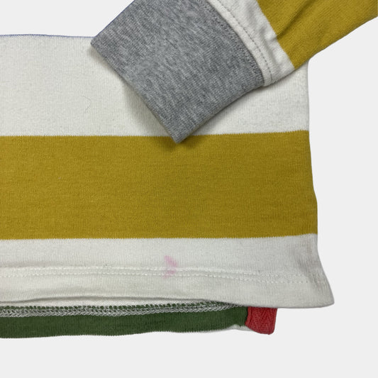 Mehrfarbiger Baumwoll-Pullover mit Streifenmuster für Kinder – detail