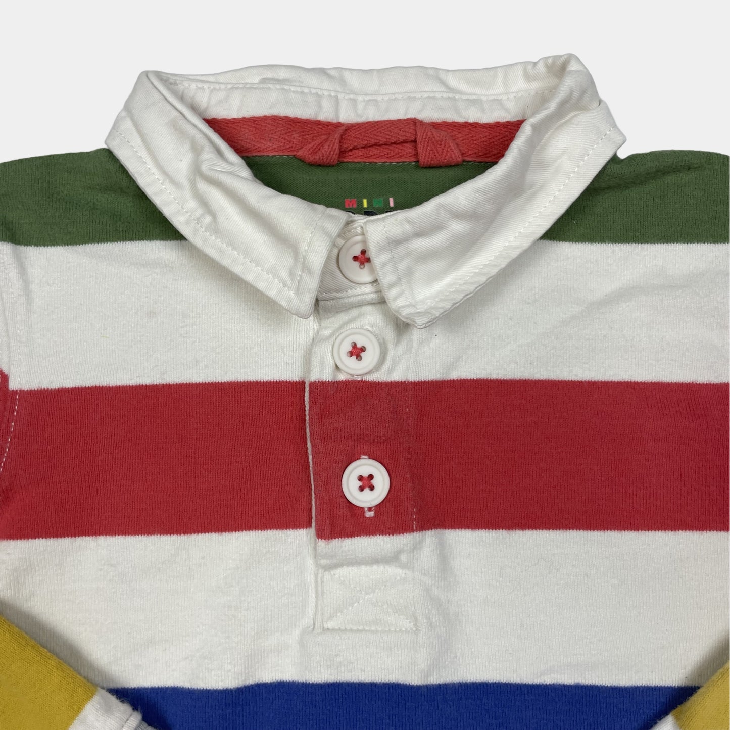 Mehrfarbiger Baumwoll-Pullover mit Streifenmuster für Kinder – collar