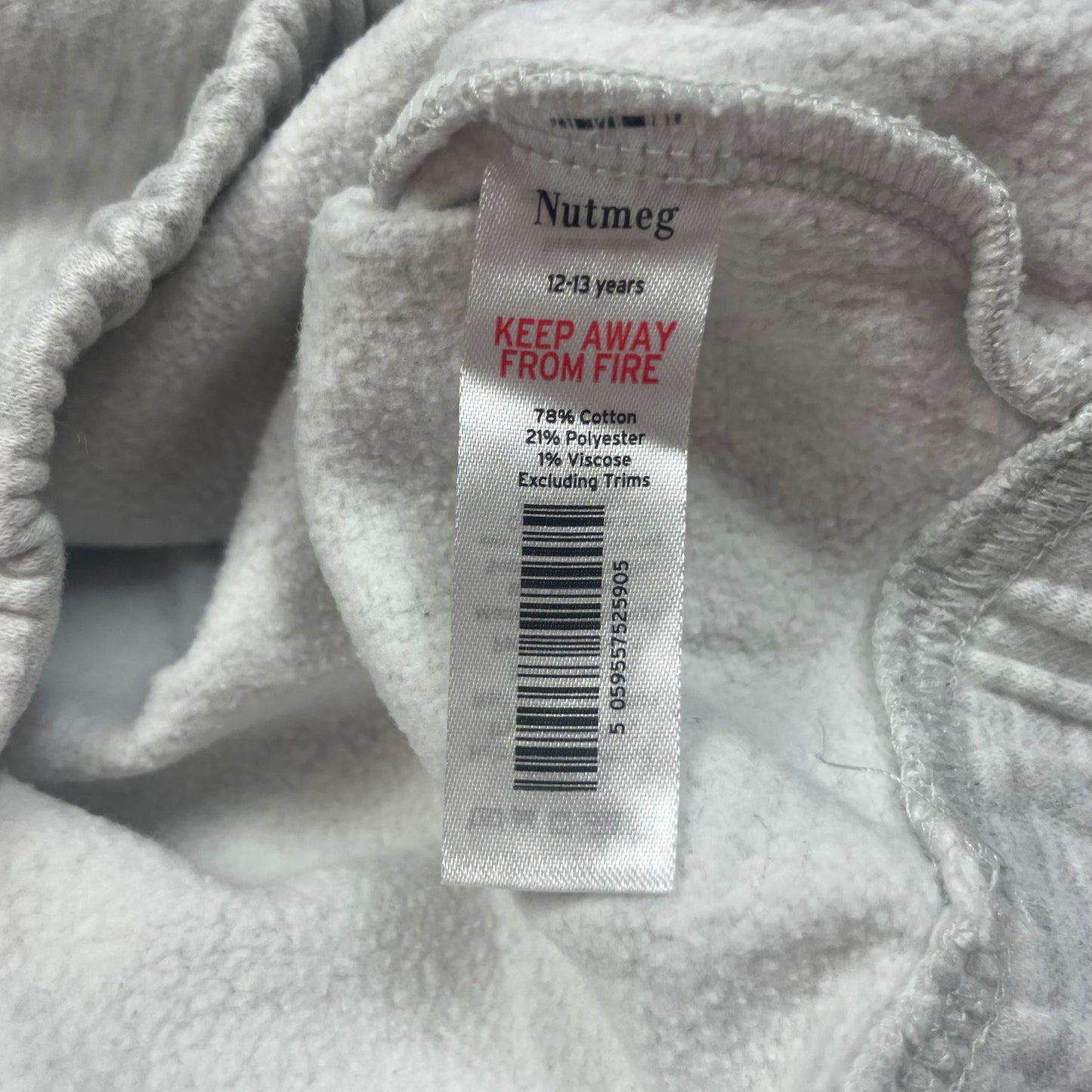 Graues Kapuzen-Sweatshirt für Kinder, Größe 12-13 Jahre