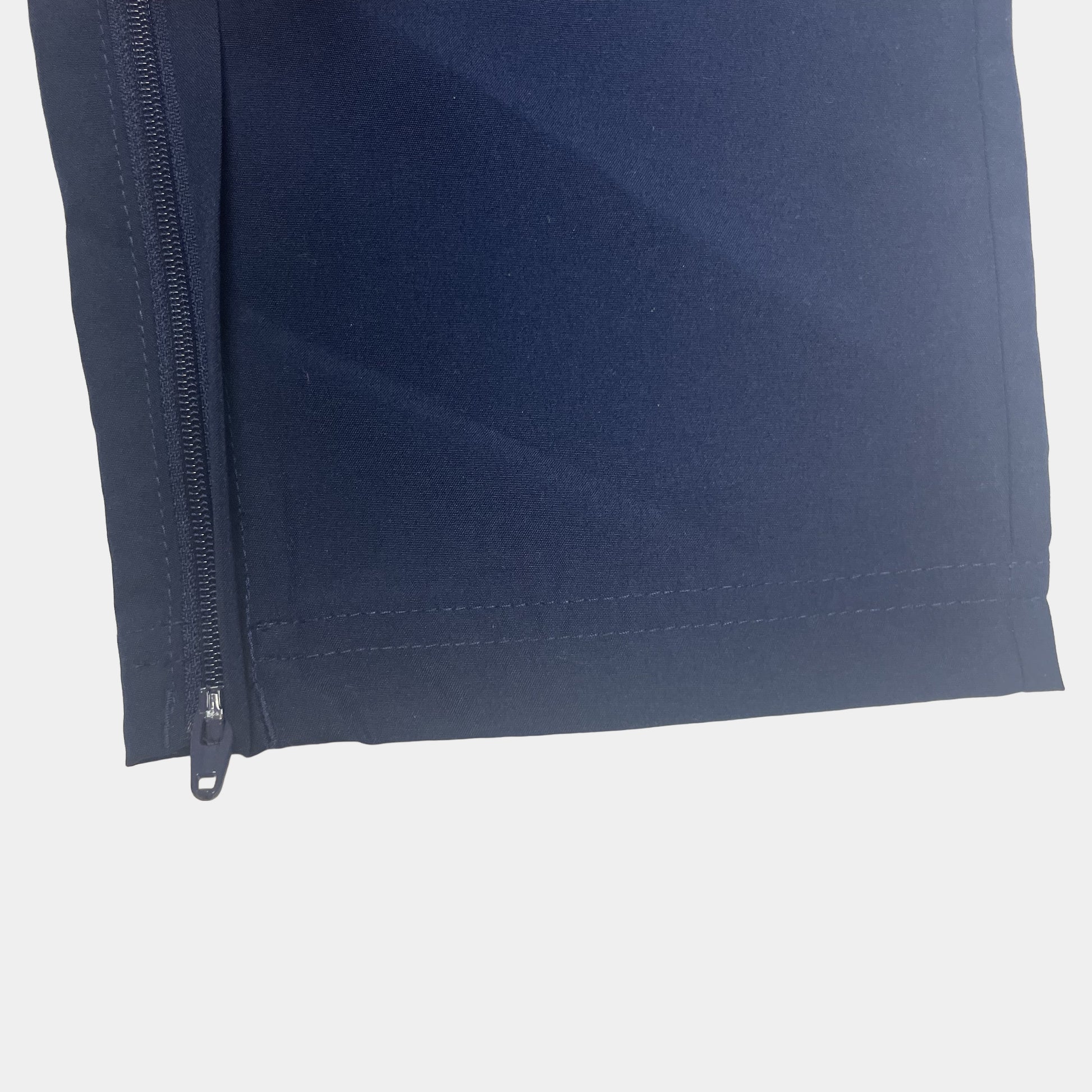 Blaue Sporthose aus Polyester mit elastischem Bund und Adidas-Logo – zip