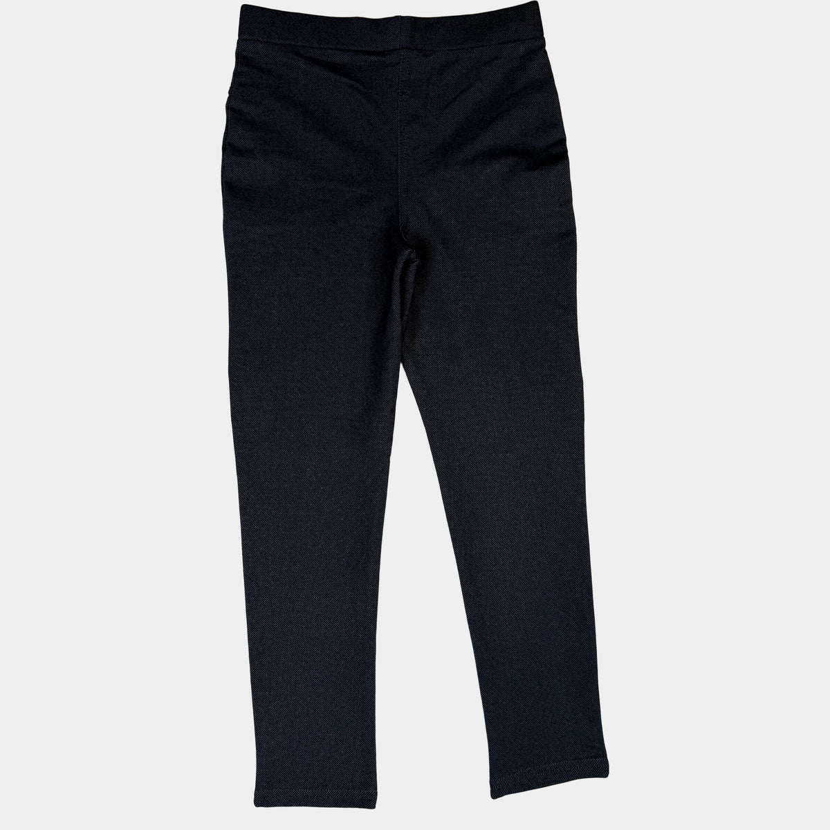 Dunkelblaue Kinderhose mit elastischem Bund und schmalem Bein – back