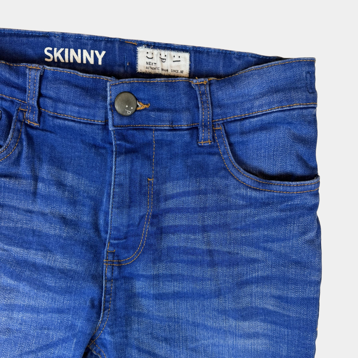 Blaue Next Skinny-Jeans für Kinder in Größe 152 (12 Jahre) – detail