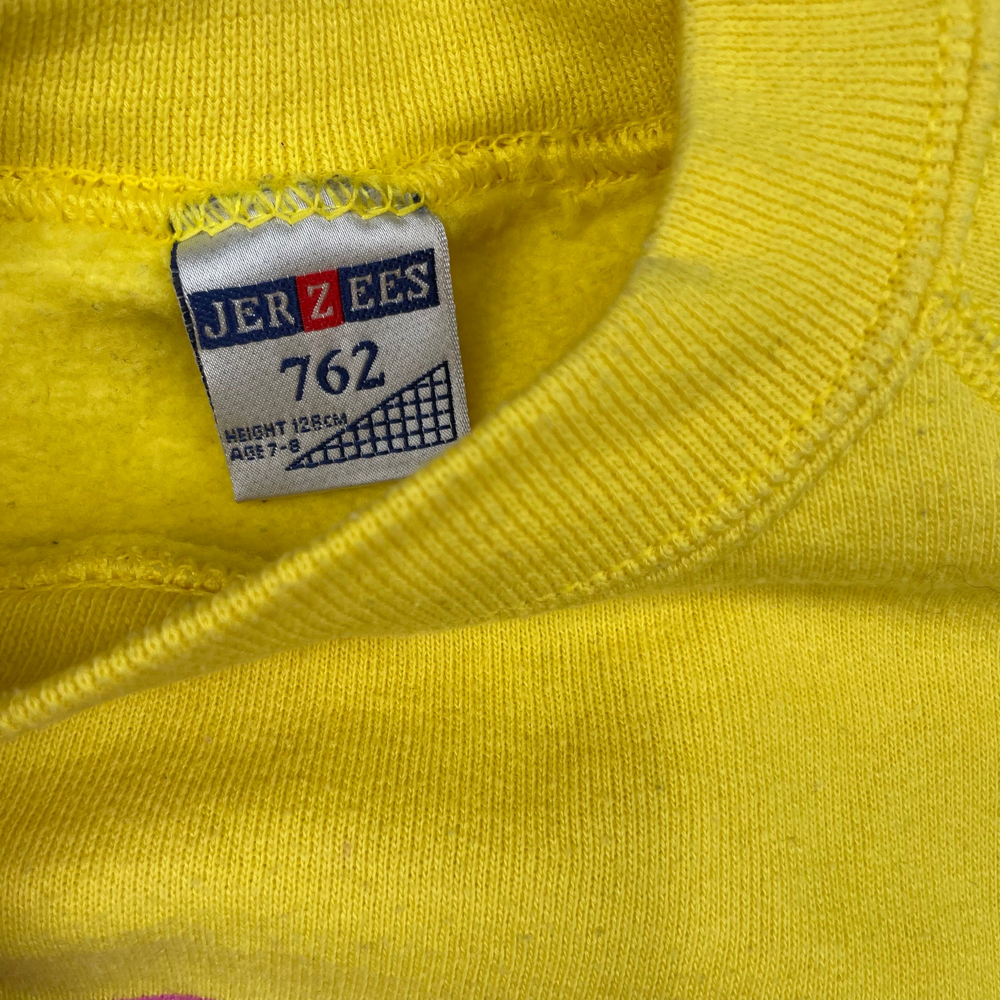 Gelber Pullover mit Ninja-Motiv für Kinder (Größe 7-8 Jahre) – label