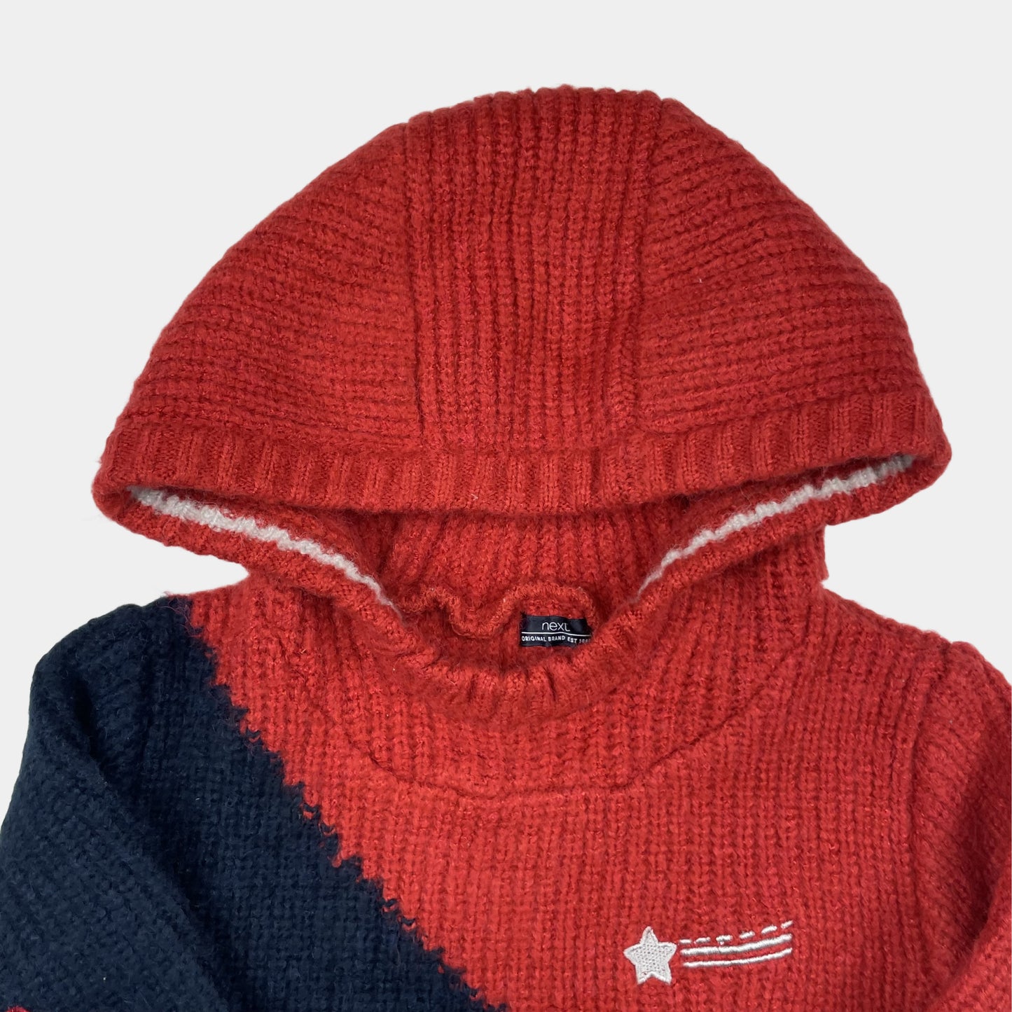 Roter Kapuzenpullover mit Sternenapplikationen für Kinder – side