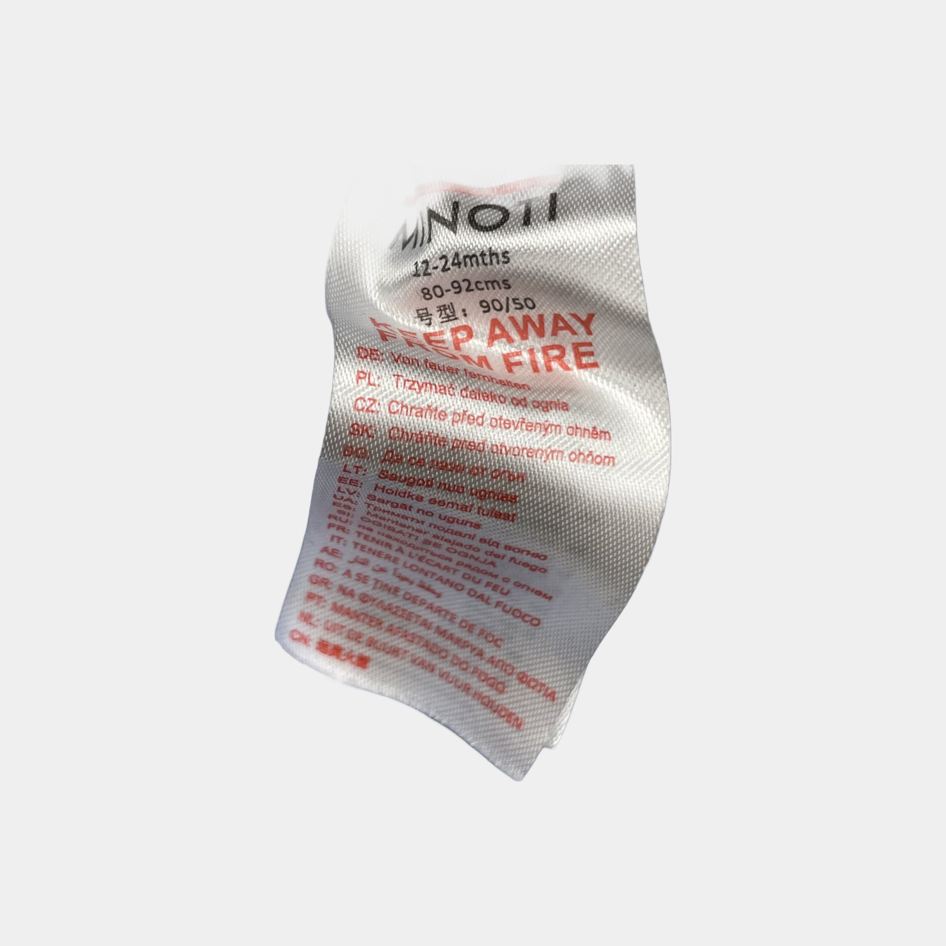 Blaue Leggings mit Sternenmuster von Minoti, Größe 12-24 Monate, 80-92 cm. – label