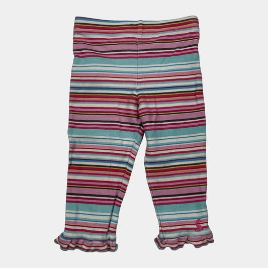 Gestreifte Babyhose mit Rüschen in Mehrfarbig.