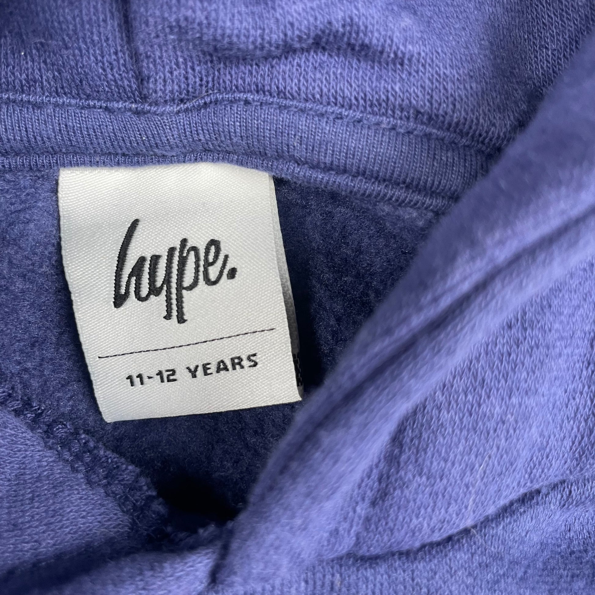 Blaues Kapuzen-Sweatshirt mit Logoaufdruck – label