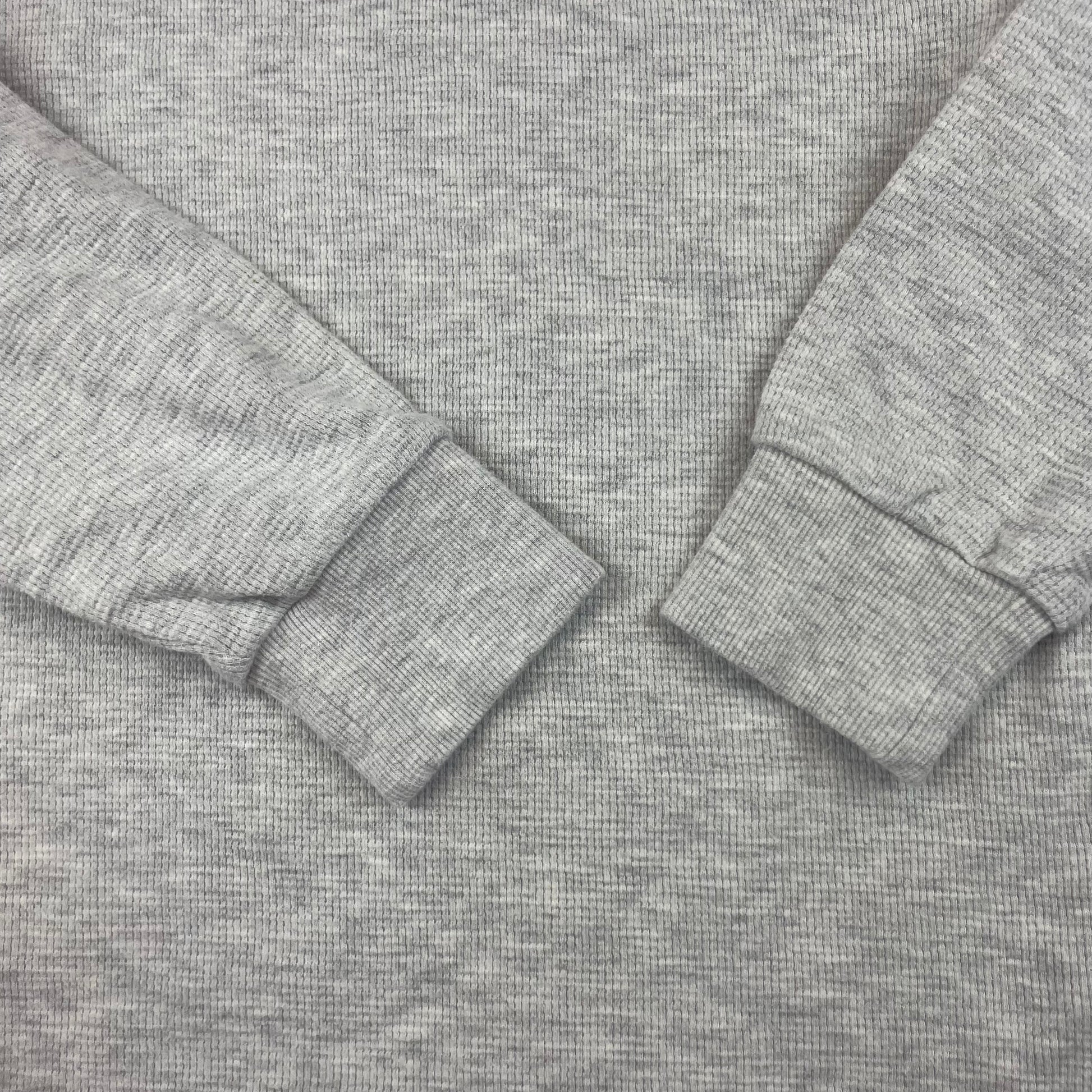 Graues Langarmshirt aus Baumwolle für Kinder, Größe 7 Jahre – detail