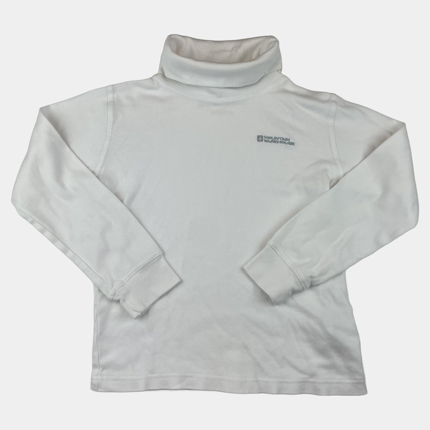 Weißer Pullover mit Rollkragen von Mountain Warehouse für Kinder, Größe 9-10 Jahre – front