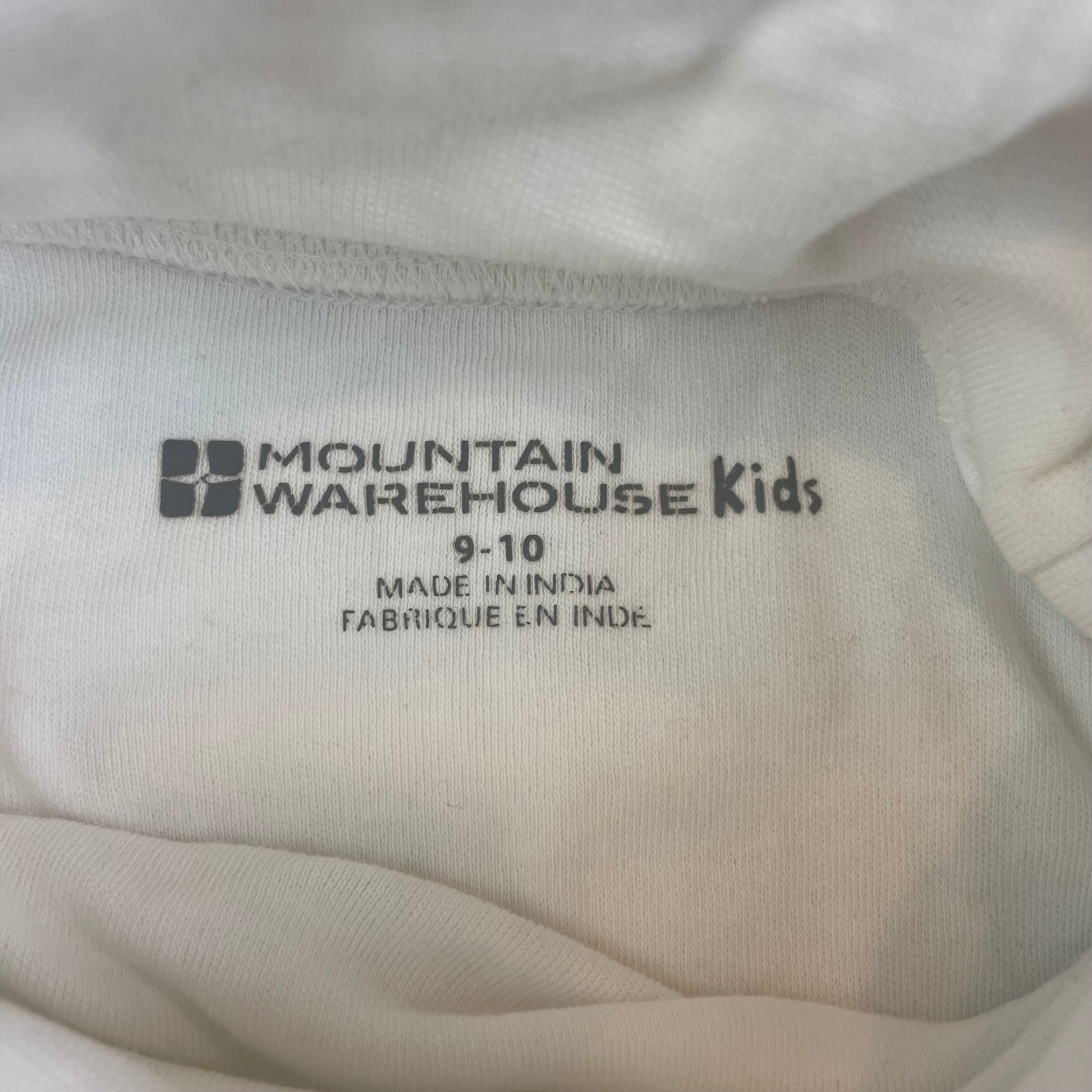Weißer Pullover mit Rollkragen von Mountain Warehouse für Kinder, Größe 9-10 Jahre – label