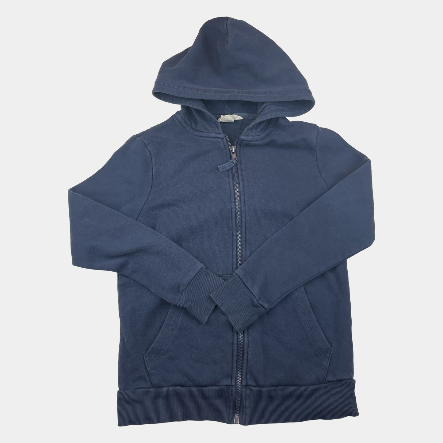 Dunkelblaue Kapuzenjacke von H&M für Kinder, Größe 9-10 Jahre – front