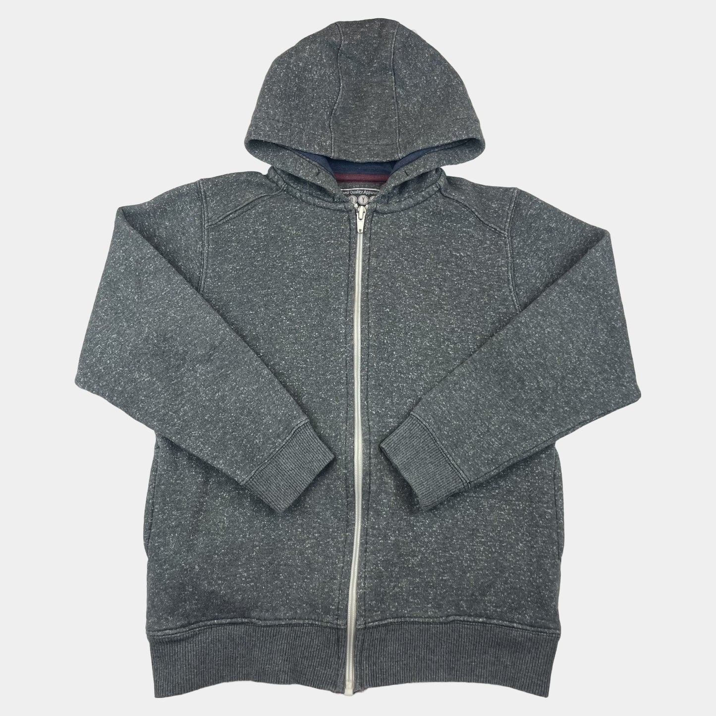 Graue Kapuzenjacke aus Baumwolle-Polyester für Kinder, Größe 8–9 Jahre, von Matalan. – front