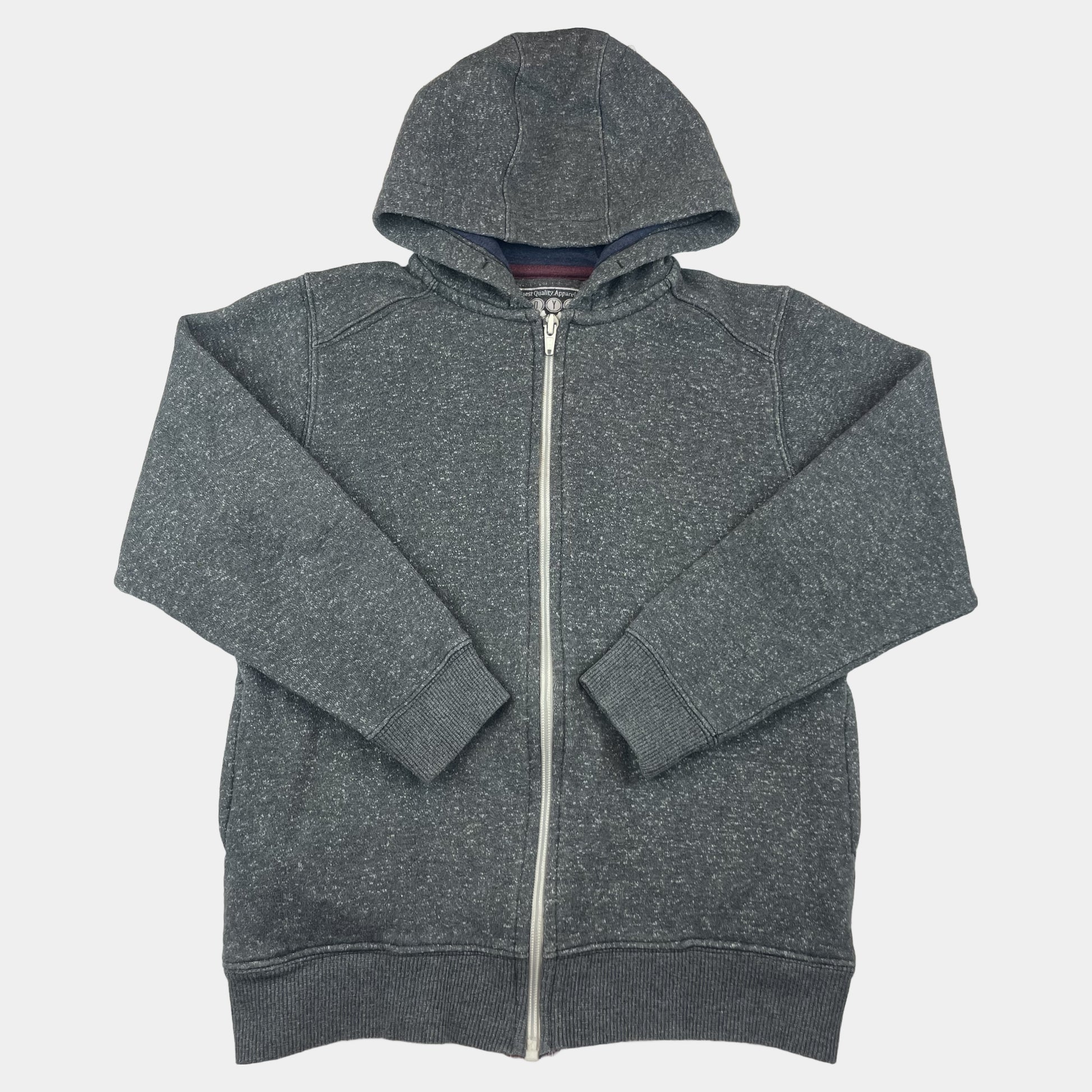 Graue Kapuzenjacke aus Baumwolle-Polyester für Kinder, Größe 8–9 Jahre, von Matalan. – front