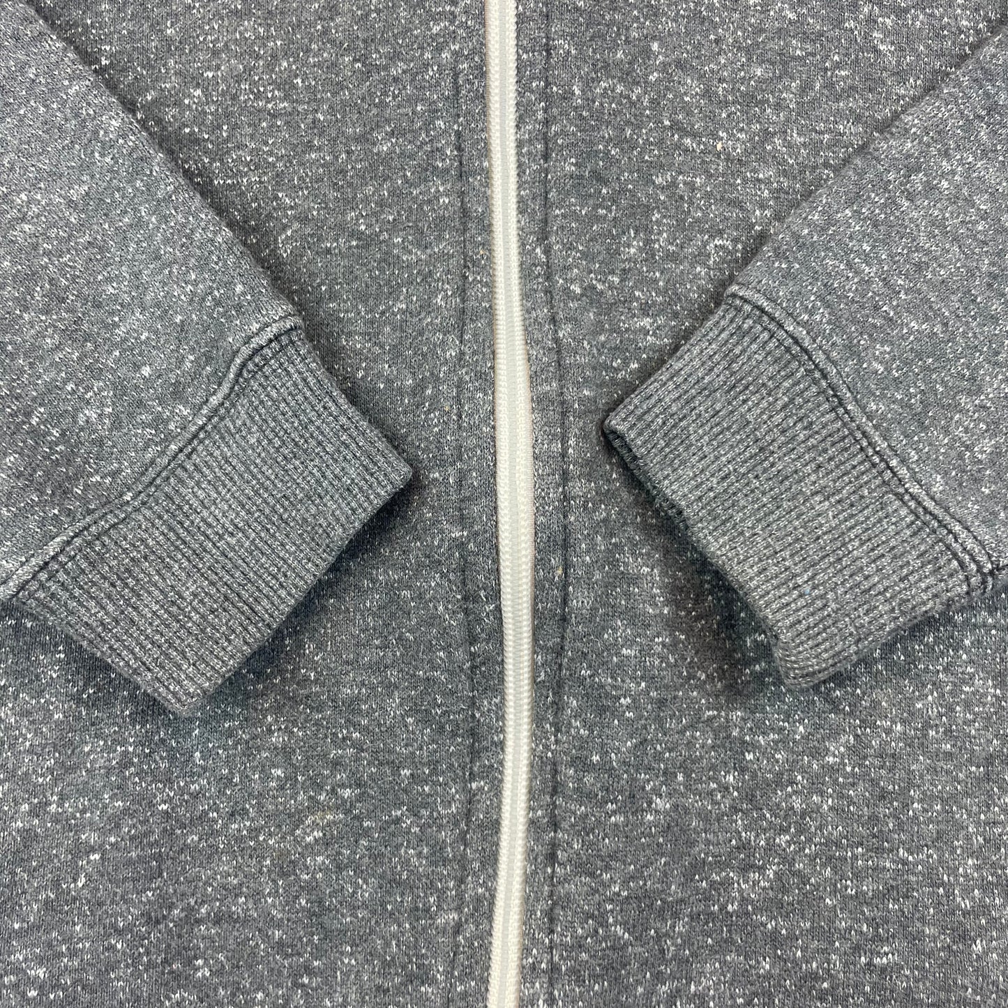 Graue Kapuzenjacke aus Baumwolle-Polyester für Kinder, Größe 8–9 Jahre, von Matalan. – detail