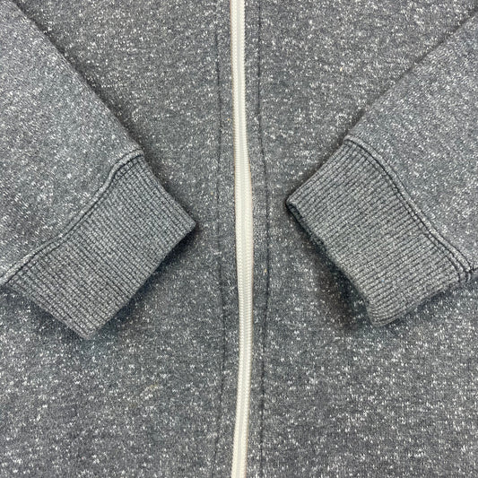 Graue Kapuzenjacke aus Baumwolle-Polyester für Kinder, Größe 8–9 Jahre, von Matalan. – detail
