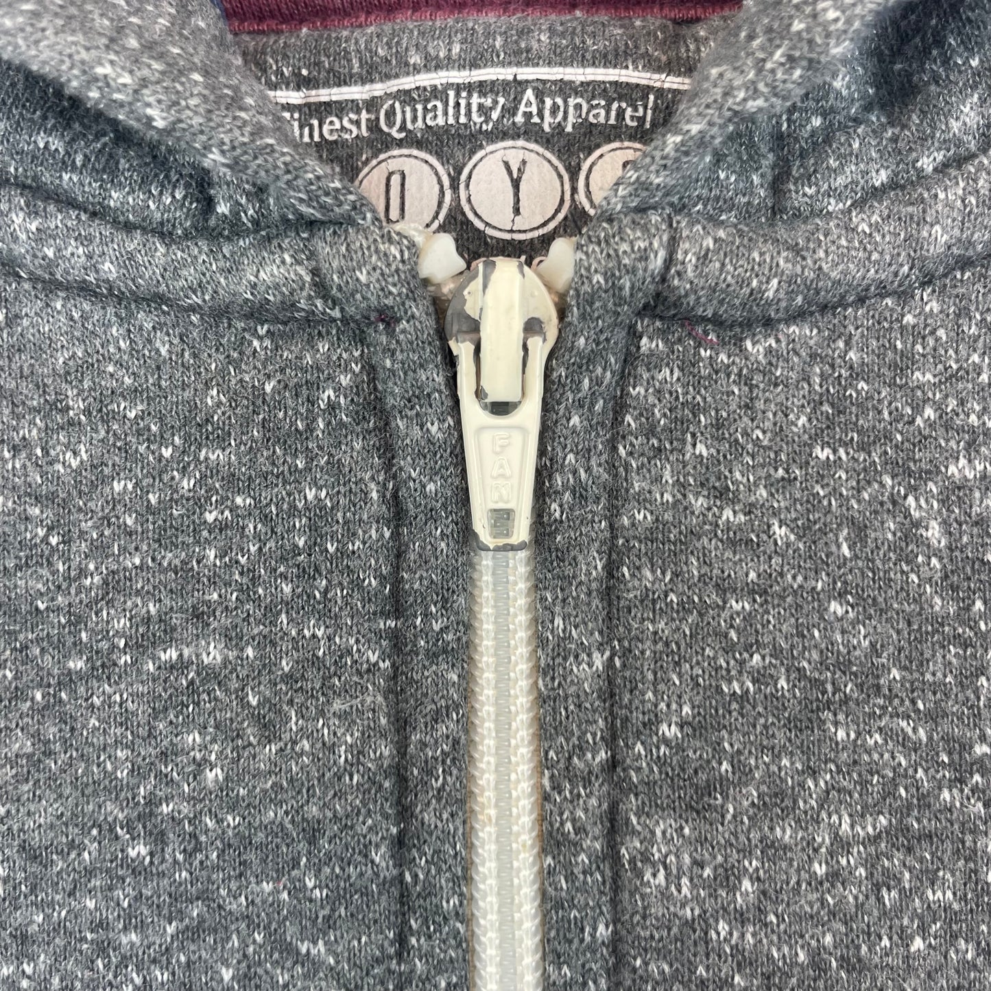 Graue Kapuzenjacke aus Baumwolle-Polyester für Kinder, Größe 8–9 Jahre, von Matalan. – zip