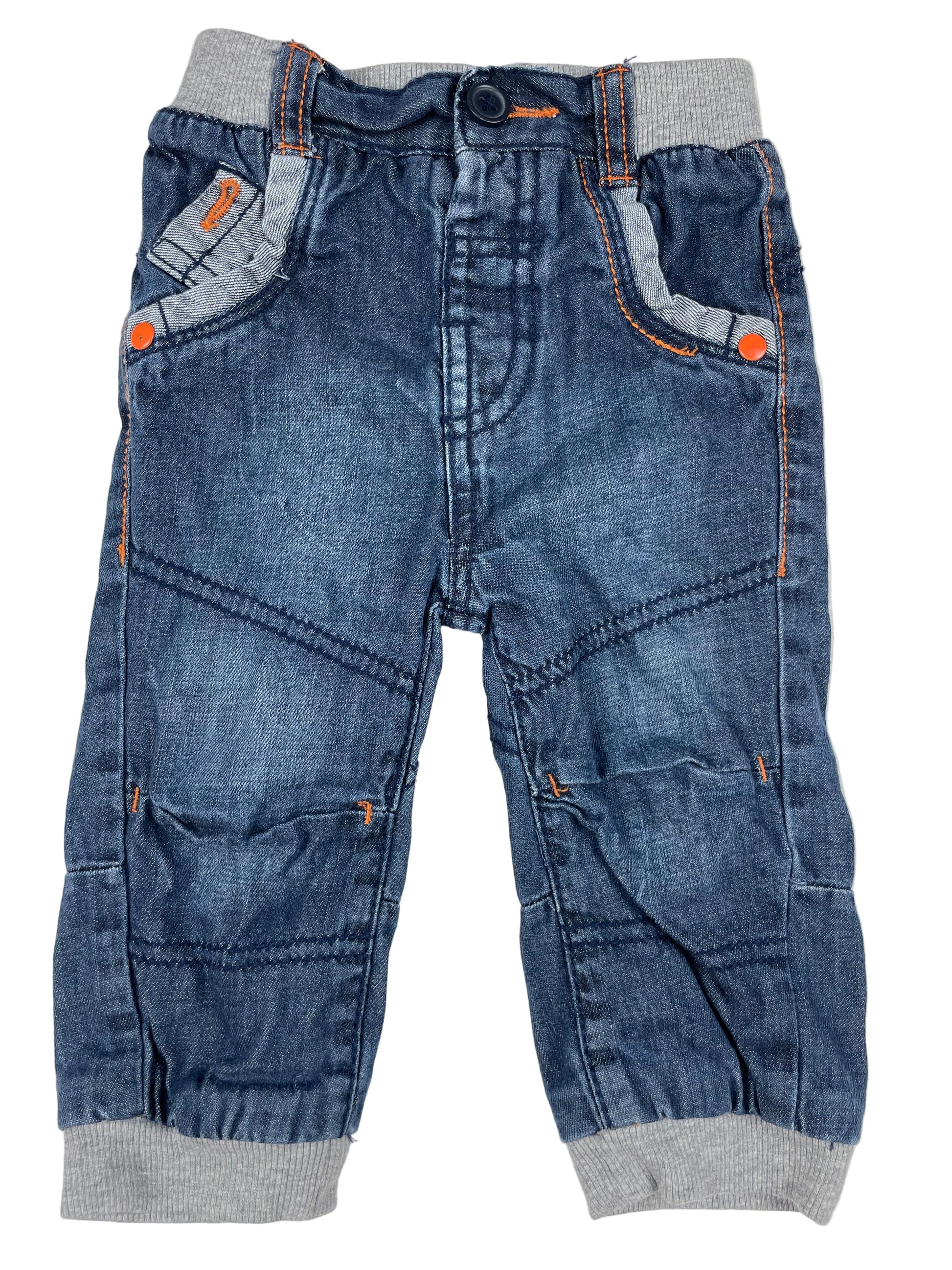George Baby Jungen Jeanshose, Denim, 6–9 Monate – front