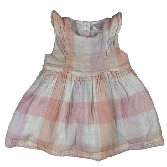 Ärmelloses kariertes Mädchenkleid in Pastellfarben von Next Baby