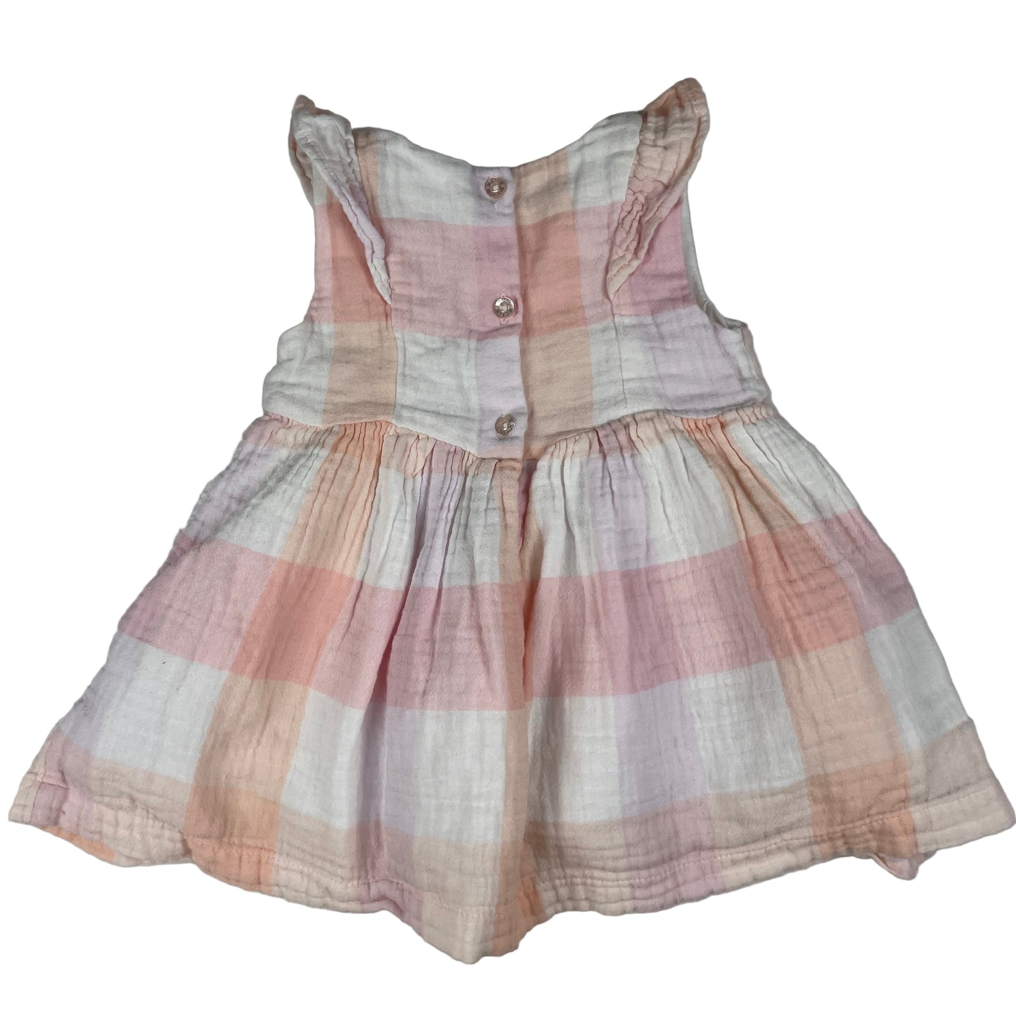 Ärmelloses kariertes Mädchenkleid in Pastellfarben von Next Baby