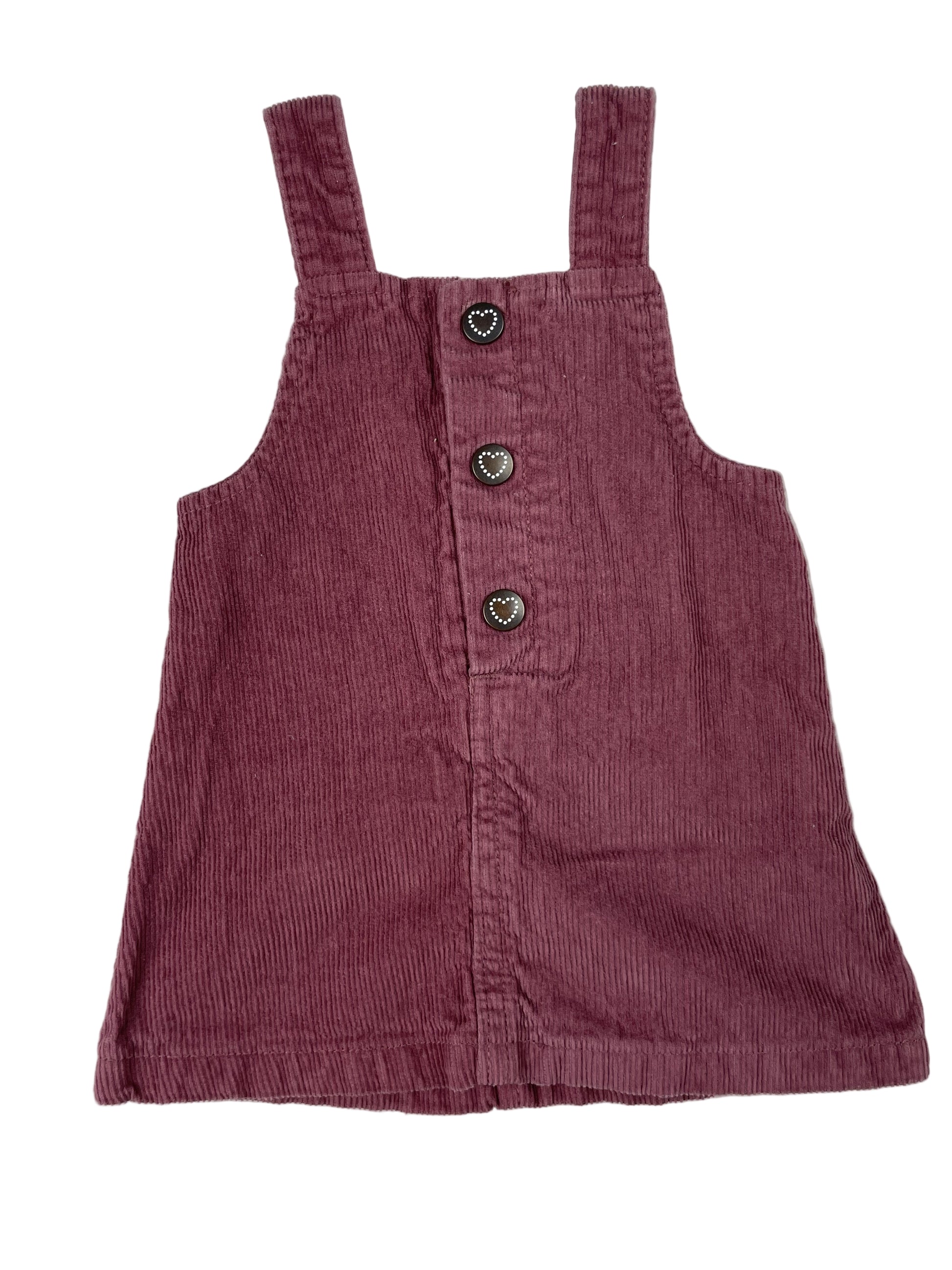 Rosa Cordkleid von F&F Baby, 0–3 Monate – front