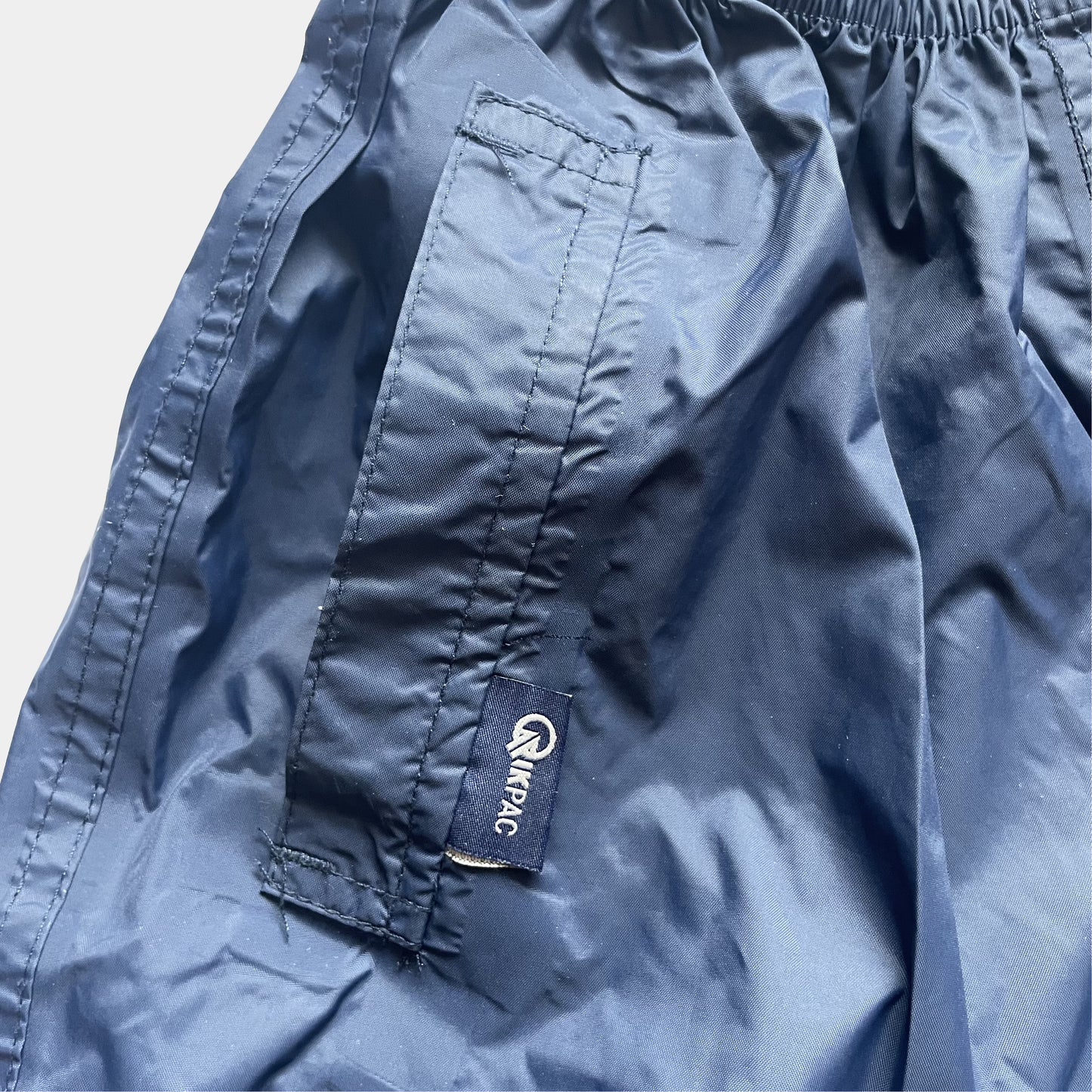 Dunkelblaue Trespass-Regenhose für Kinder, 9/10 Jahre – pocket