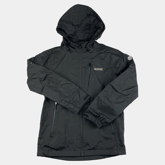 Schwarze Regatta Kapuzenjacke für Kinder, Größe 9-10 Jahre – front