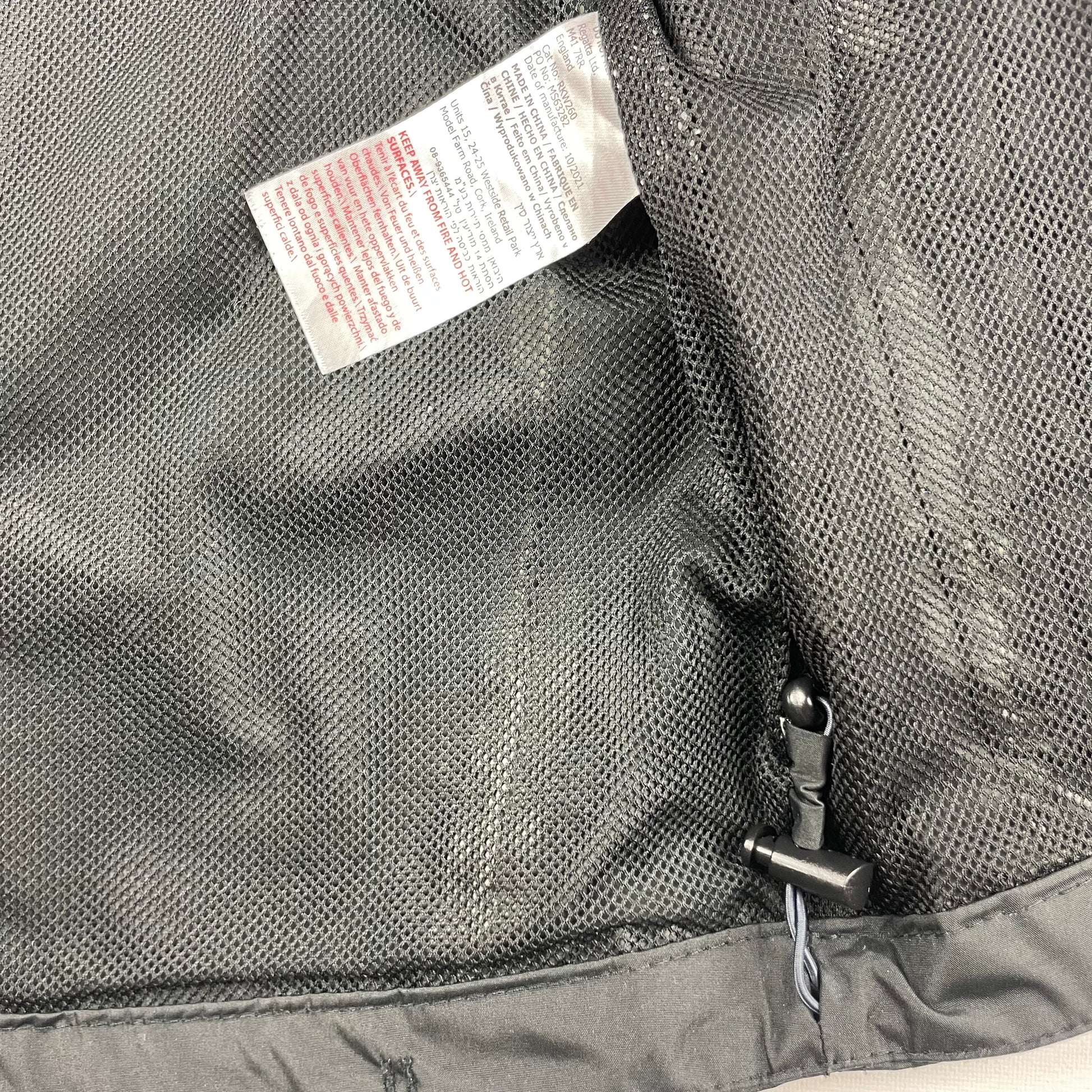 Schwarze Regatta Kapuzenjacke für Kinder, Größe 9-10 Jahre – pocket