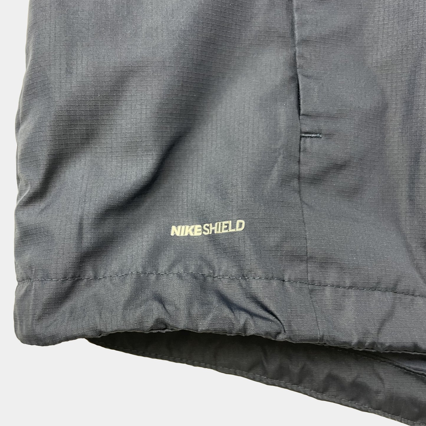 Dunkelblaue Regenjacke mit Kapuze von Nike für Kinder – logo