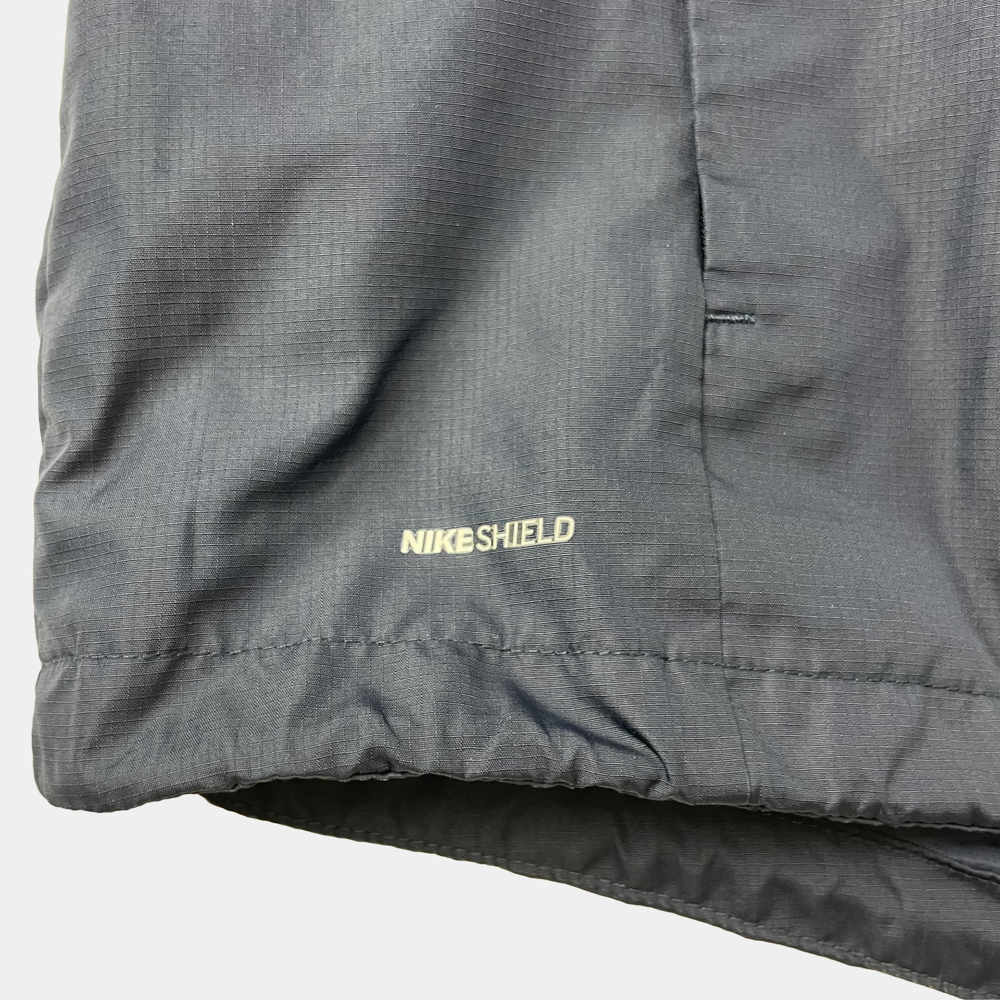 Dunkelblaue Regenjacke mit Kapuze von Nike für Kinder – logo