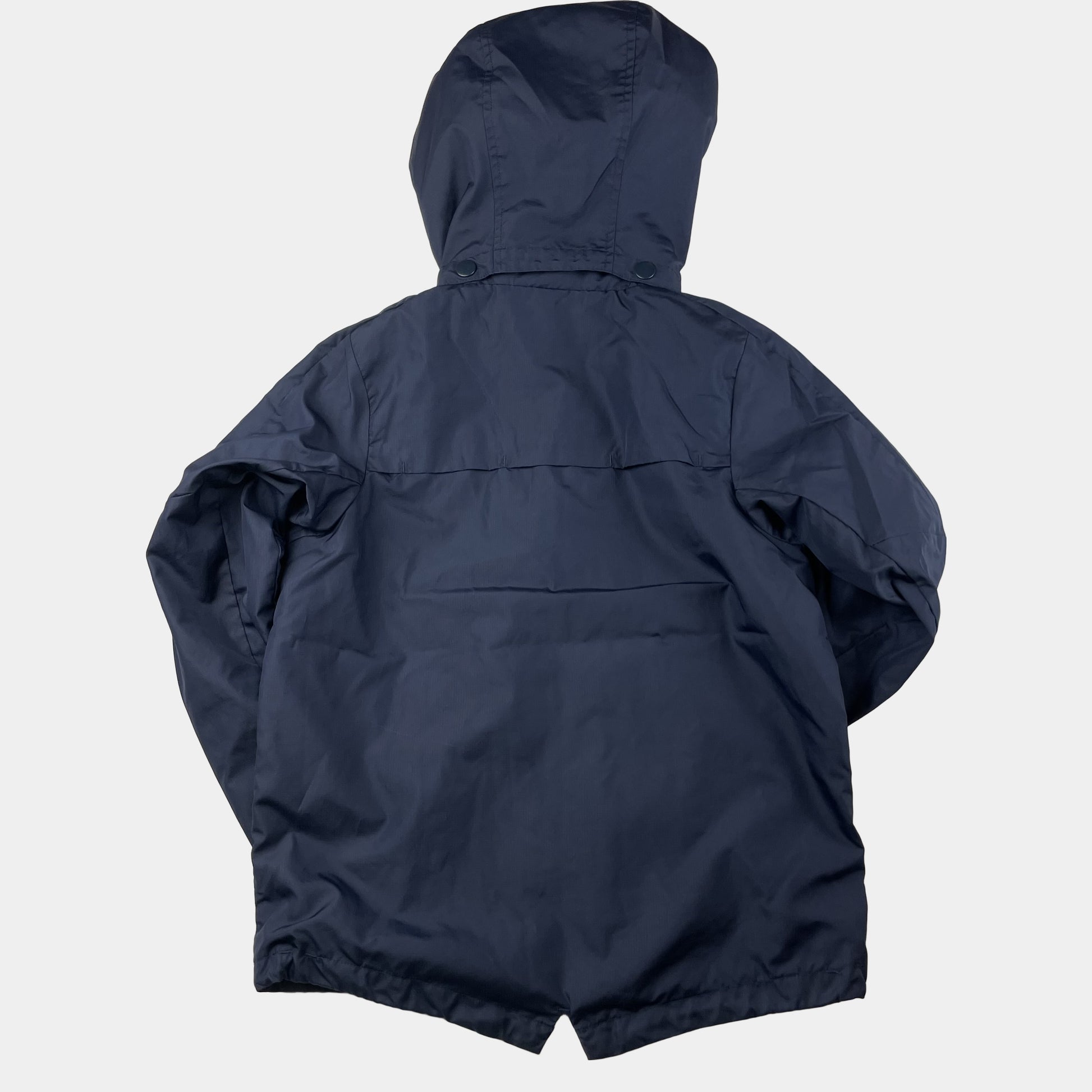 Dunkelblaue Regenjacke mit Kapuze von Nike für Kinder – back