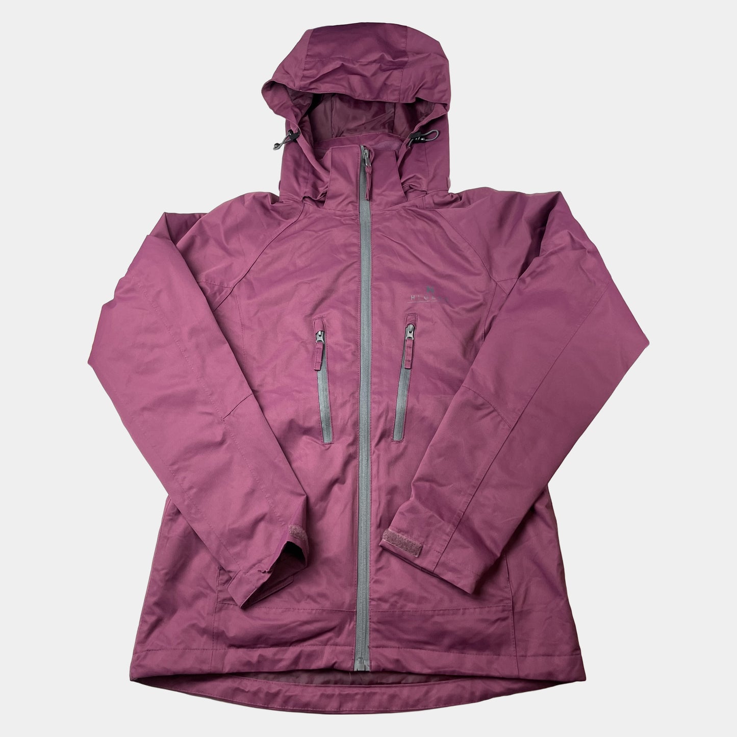 Lila wasserfeste Jacke von Hi Gear in Größe UK 8/EU 36, ideal für kühles Wetter. – front