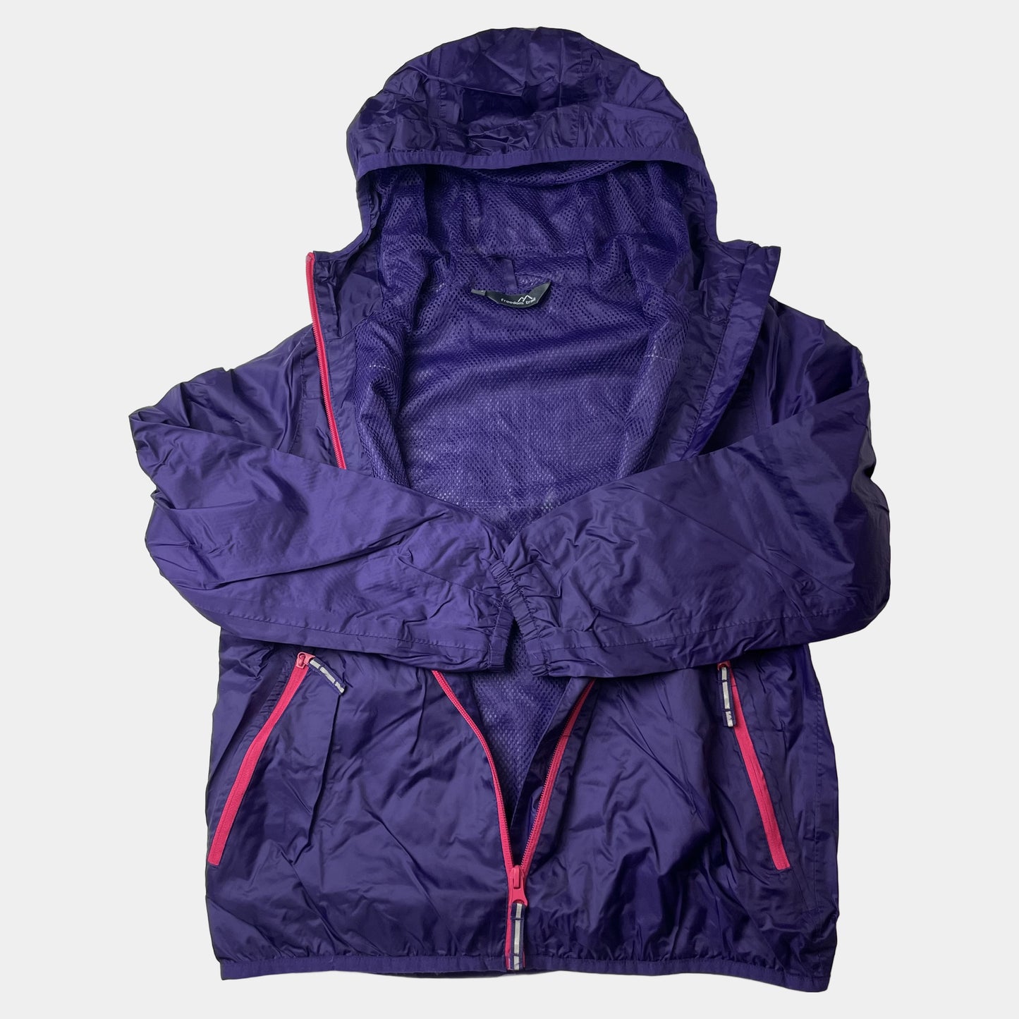 Lila Regenjacke von Freedom Trail in Größe 9-10 Jahre – inside