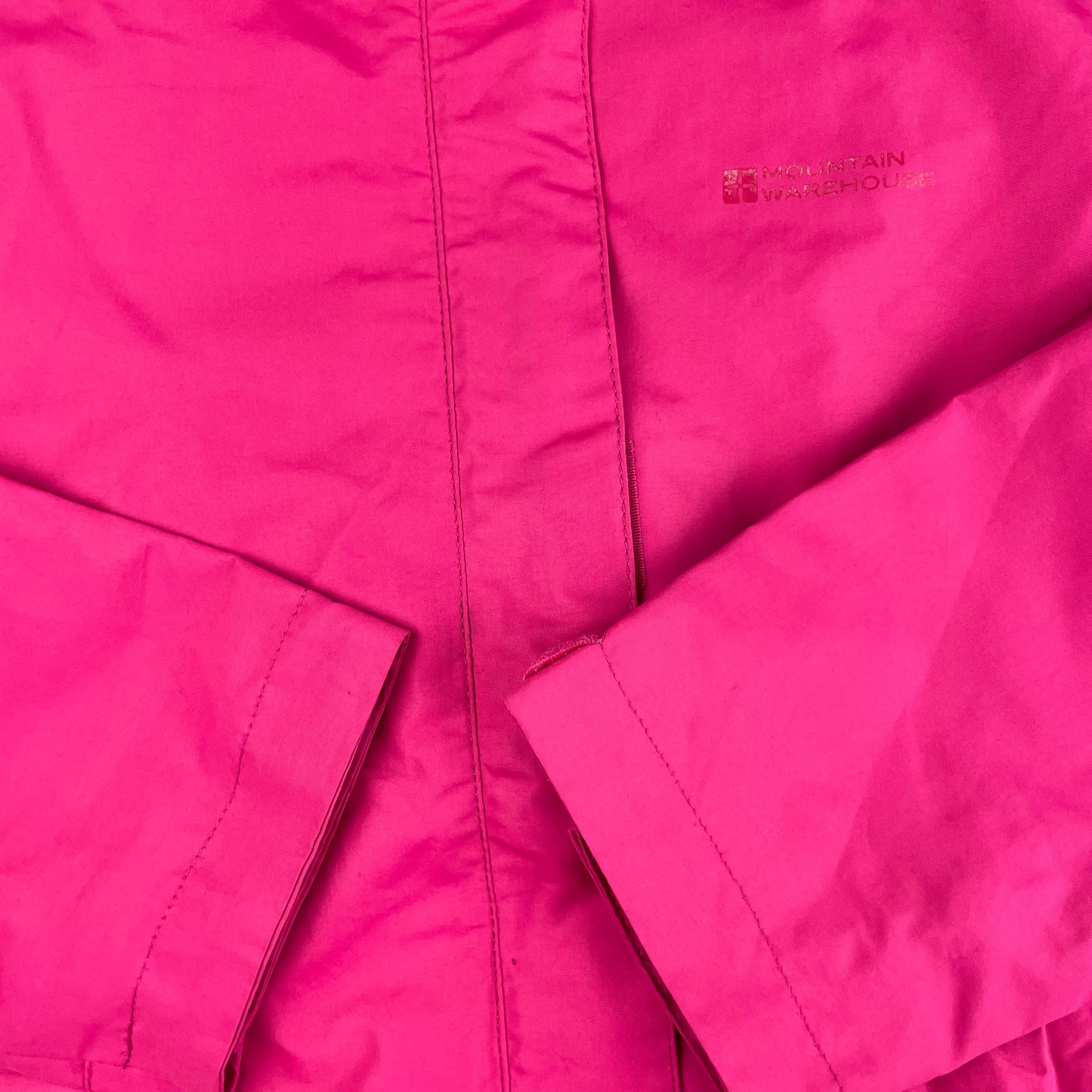 Fuchsia Kapuzenjacke für Kinder von Mountain Warehouse in Größe 9-10 Jahre – detail