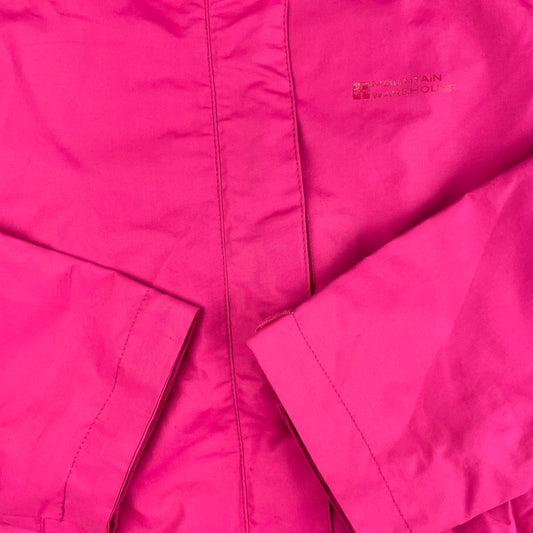 Fuchsia Kapuzenjacke für Kinder von Mountain Warehouse in Größe 9-10 Jahre – detail