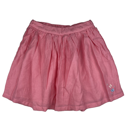 Rosa Kinderrock von Sergent Major, gefüttert, mit kleinem Schmetterling-Detail – front