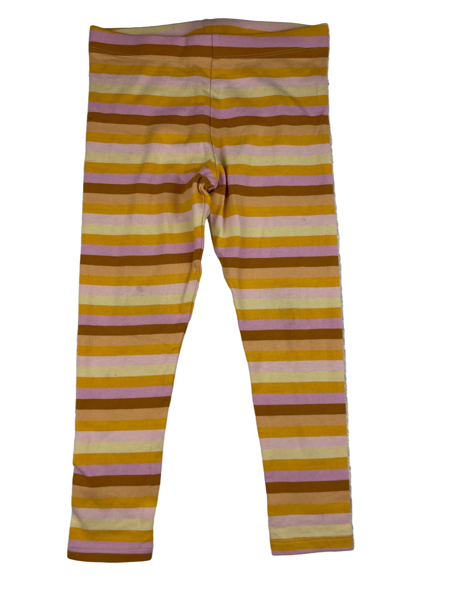 Gestreifte Next Leggings in Gelb und Rosa, Größe 116 (5–6 Jahre) – front