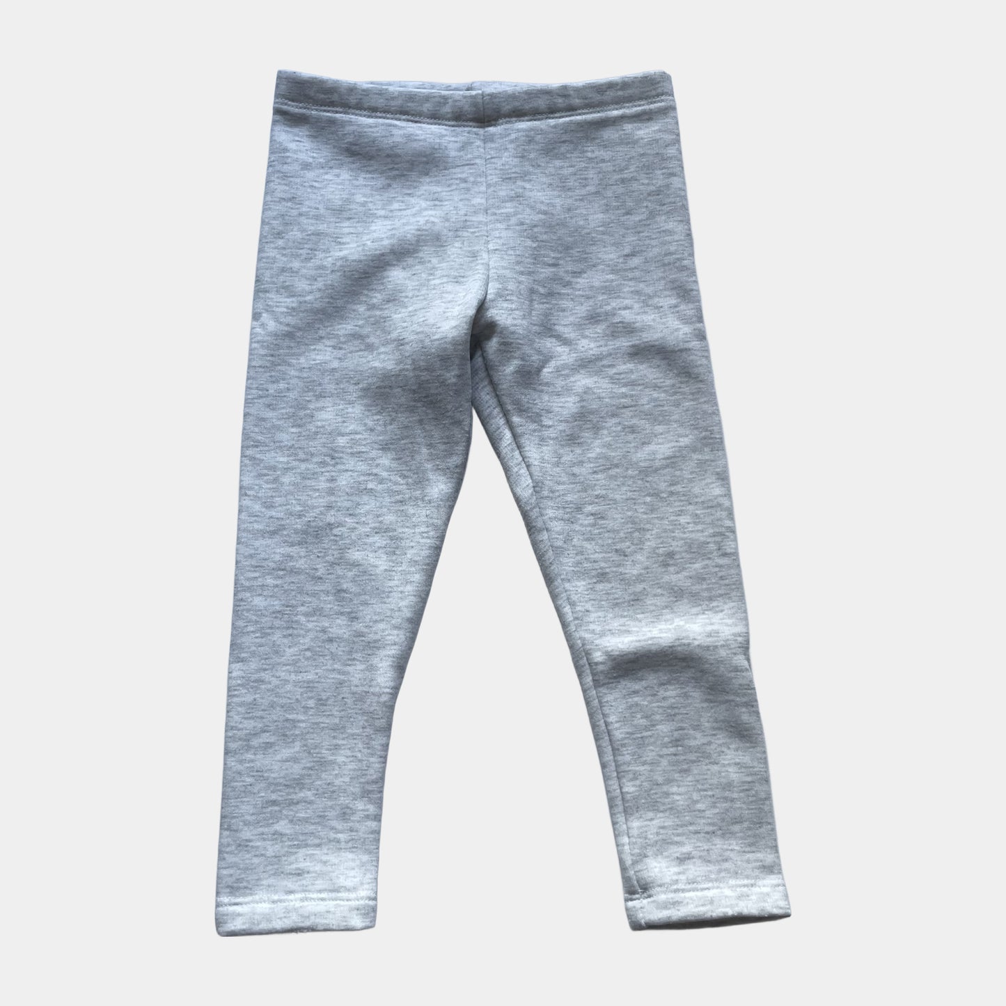 Graue Fleece-Leggings für Kinder – front