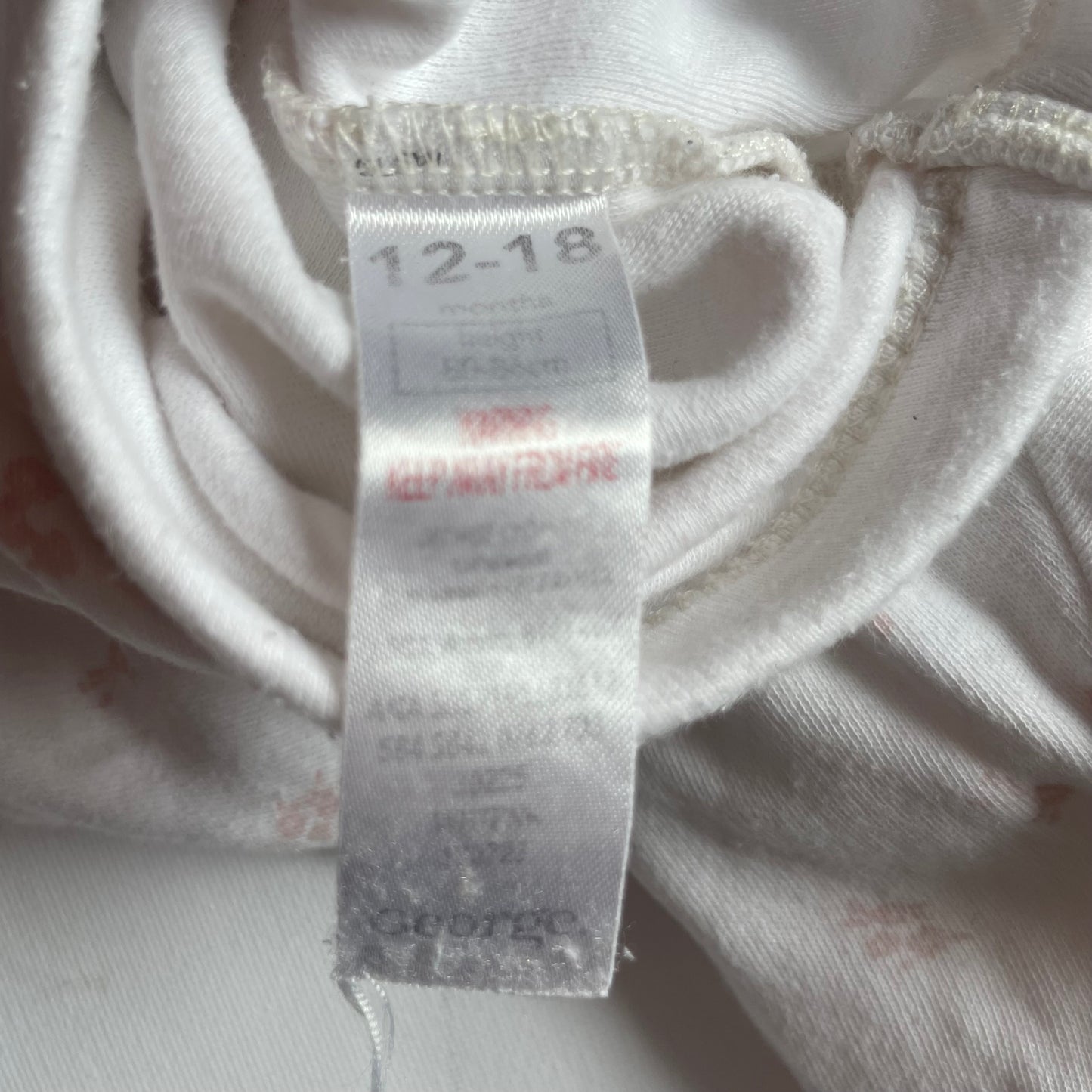 Weißer Baumwolle-Body mit kurzen Ärmeln – label