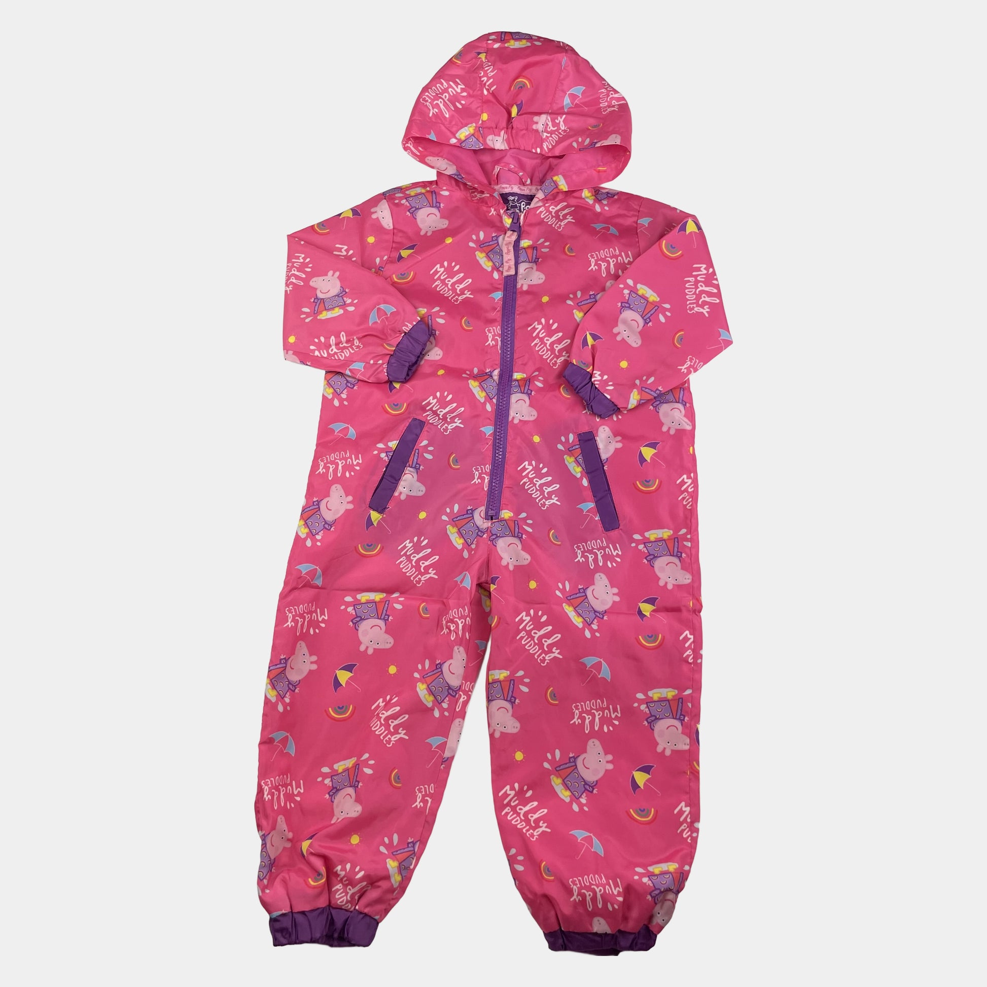 Rosa Regenkombi mit Peppa Pig Motiv für 18-24 Monate – front