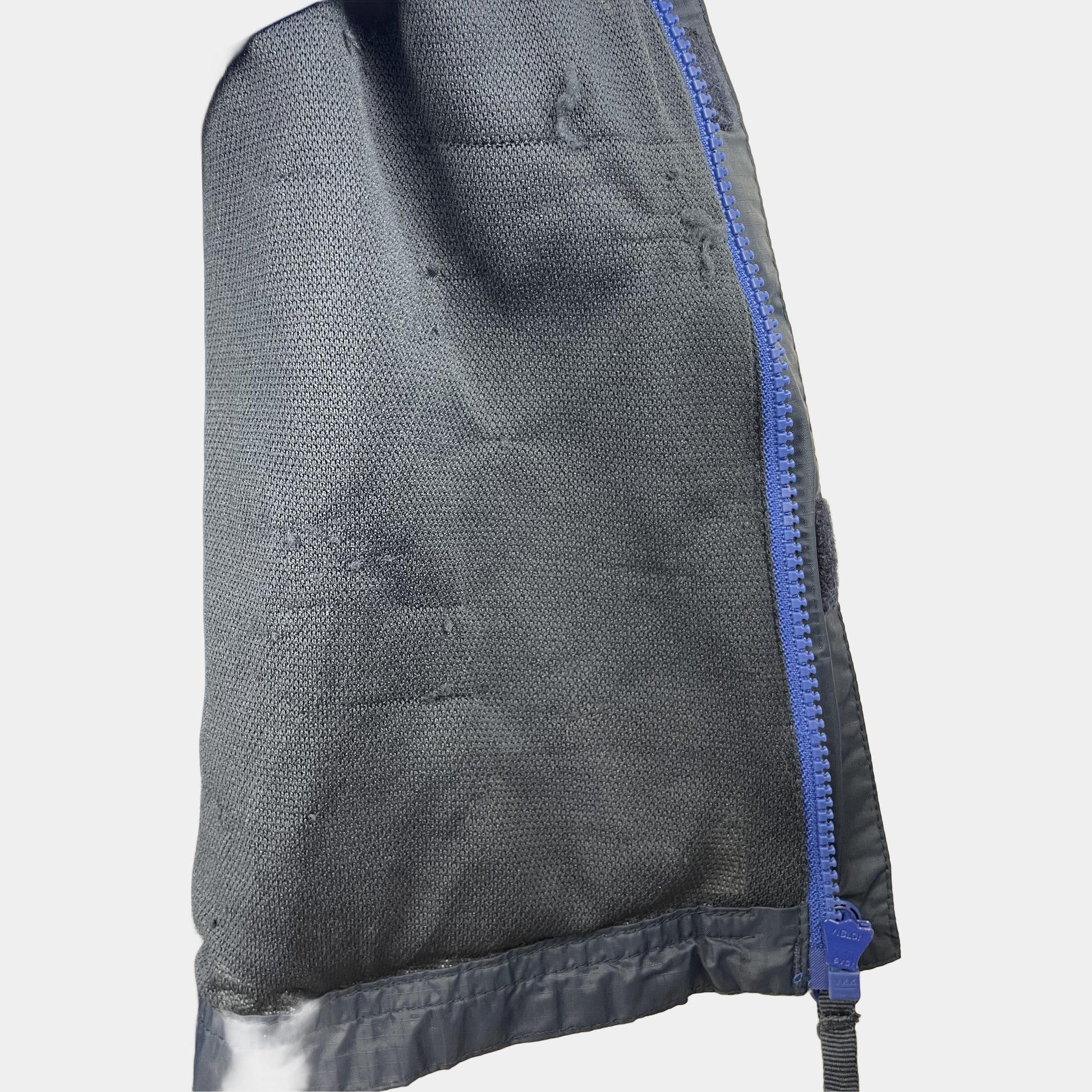 Blaue Regenjacke mit Kapuze für Kinder, Größe 11-12 Jahre – detail