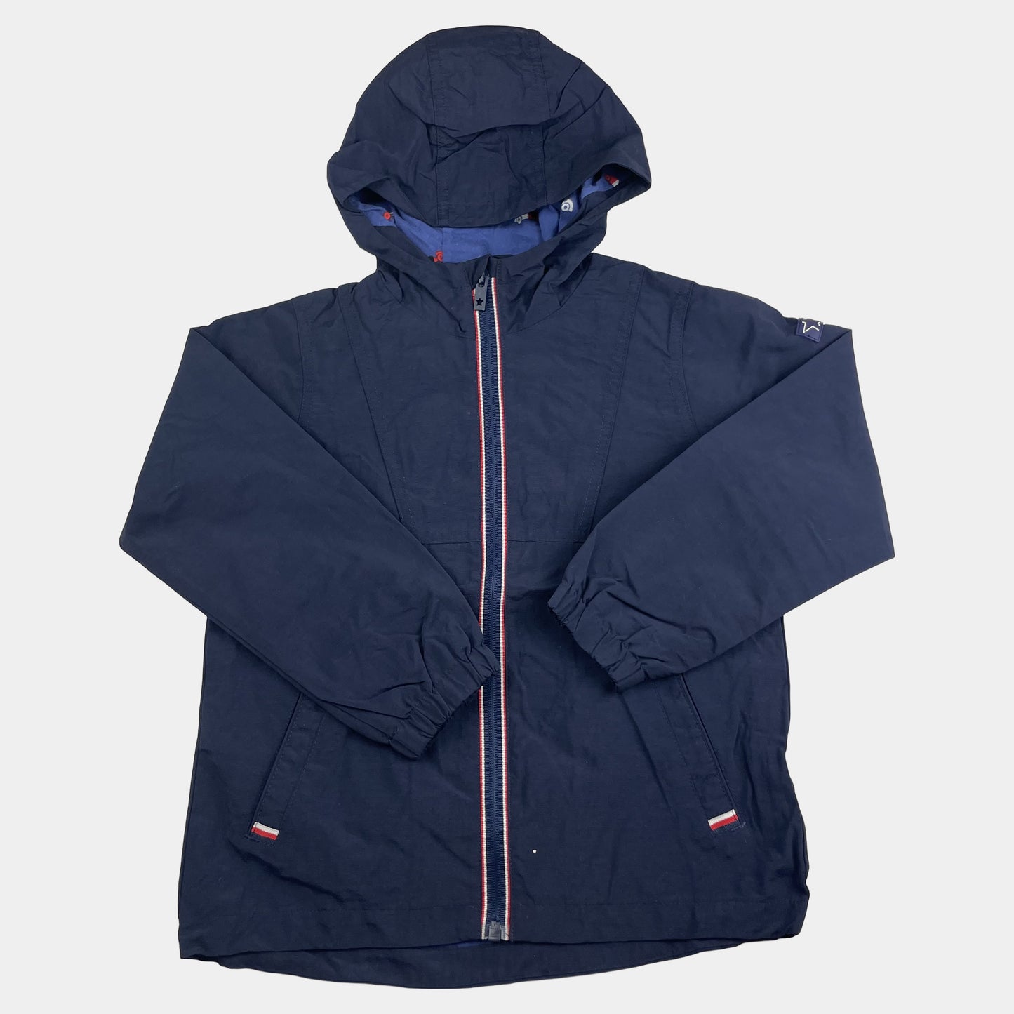 Dunkelblaue Next Regenjacke für Kinder, Größe 5-6 Jahre. – front