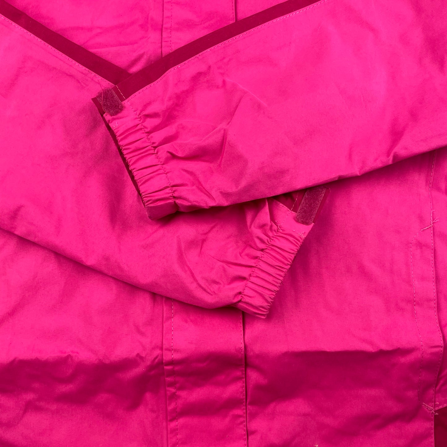 Pinke Regenjacke von Peter Storm mit Kapuze, Größe 13, aus Polyester. – sleeve