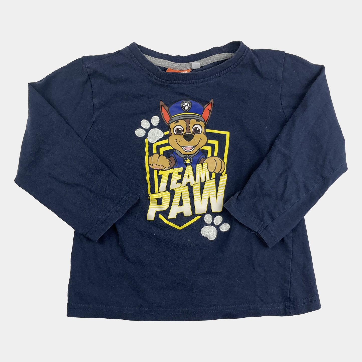 Blaues Langarmshirt mit PAW Patrol Motiv für Kinder – front