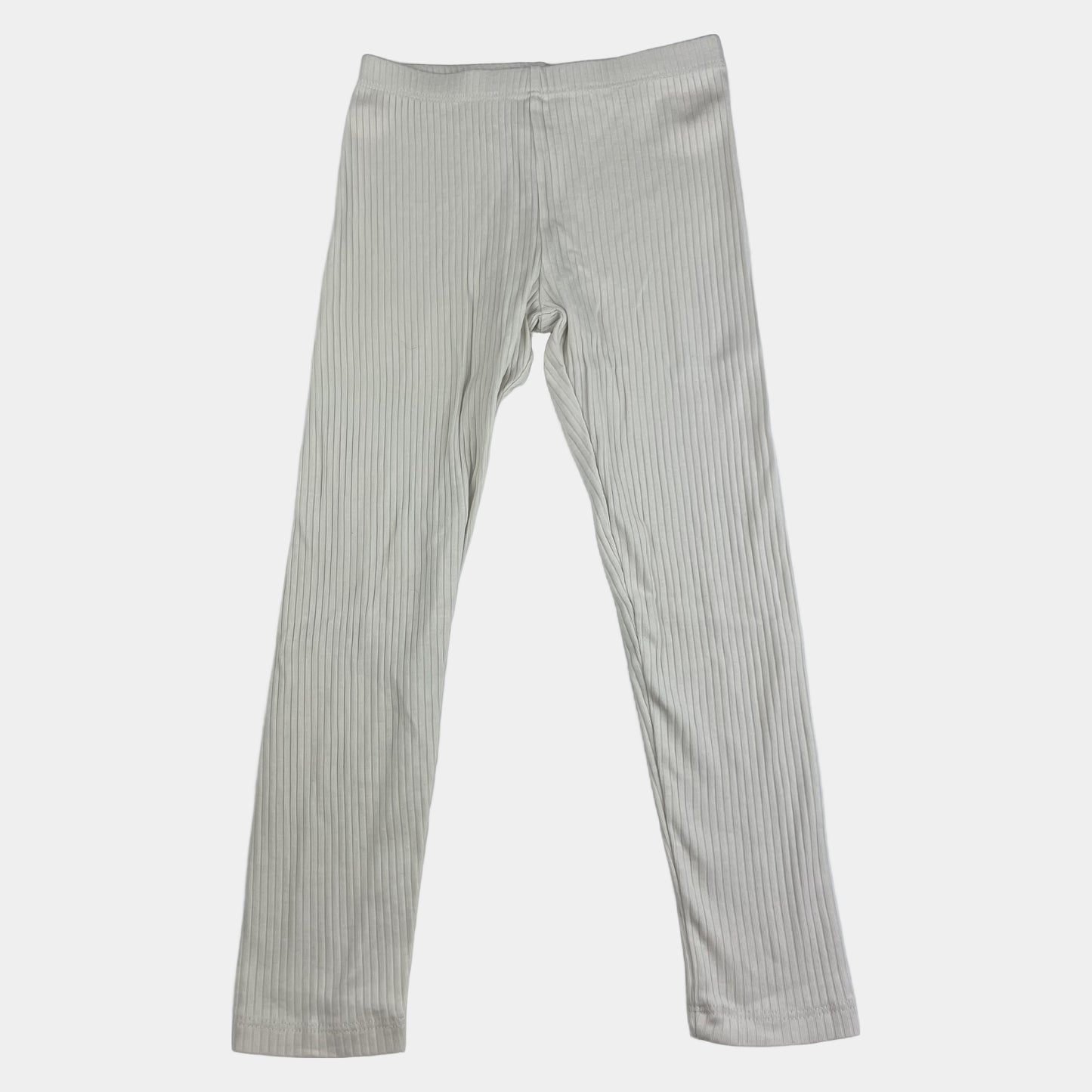 Weiße gerippte Leggings für Kinder von H&M, Größe 4-5 Jahre – front