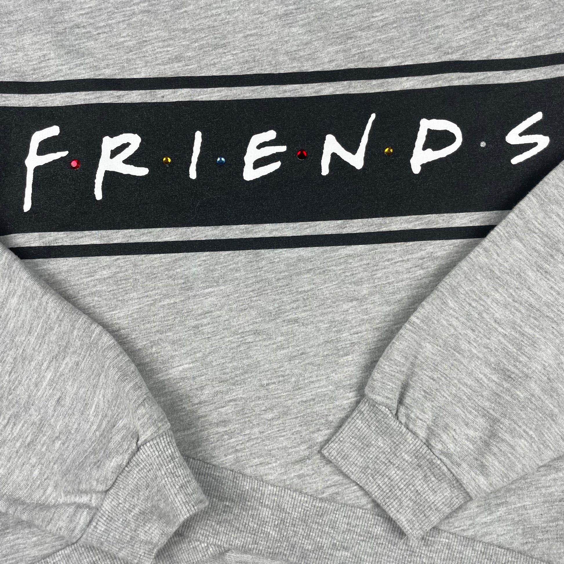 Grauer Friends Sweatshirt von George, Größe 9–10 Jahre (135–140 cm) – detail